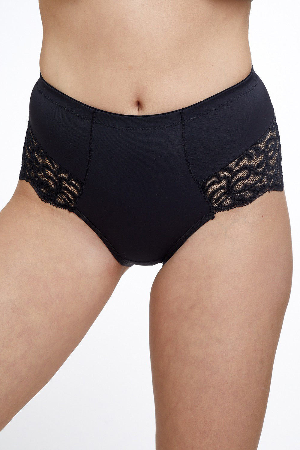 Brief micro with lace תחתון מקסי משולב תחרה
