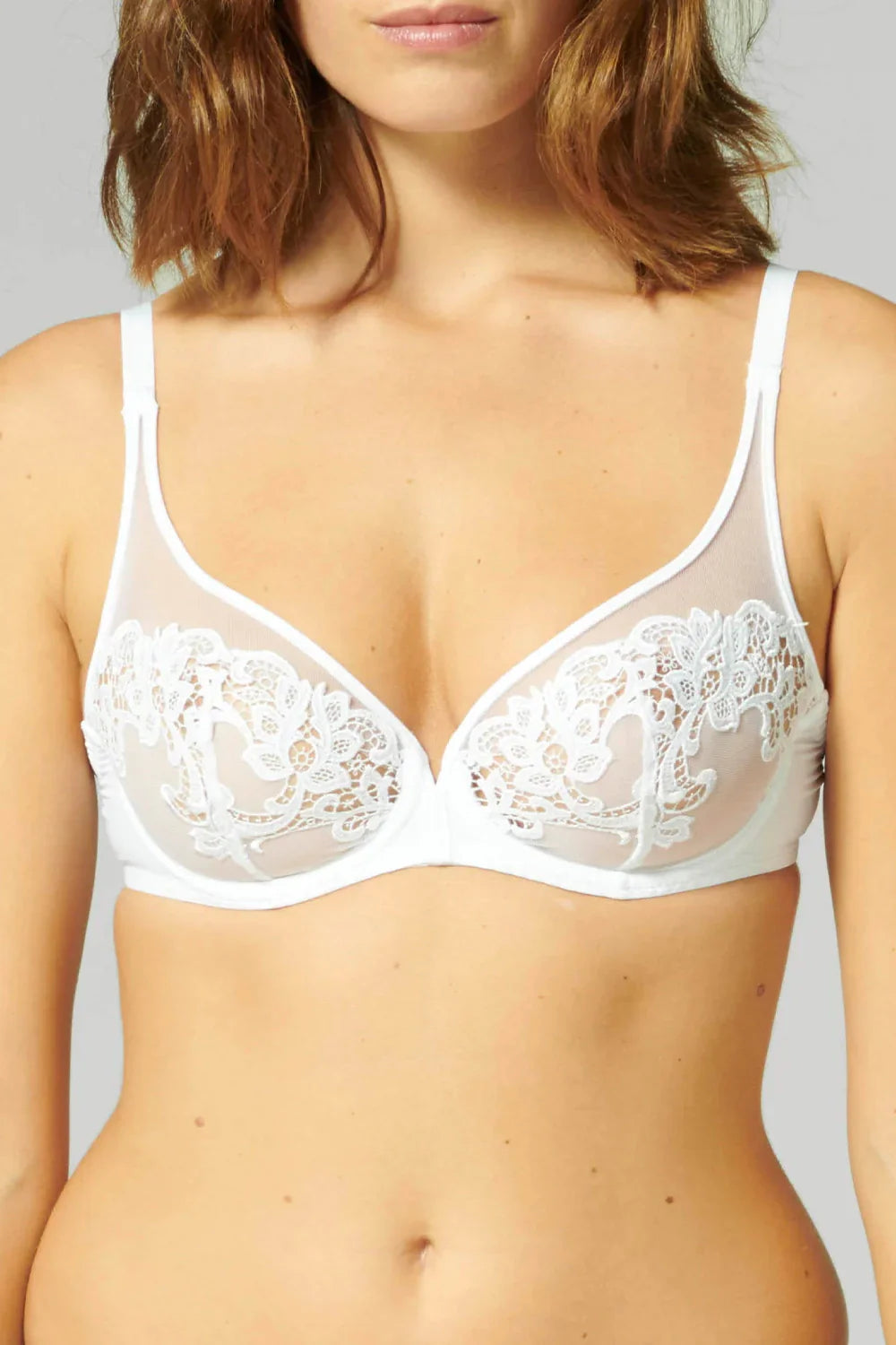 חזיה ללא ריפוד SAGA Plunge full cup