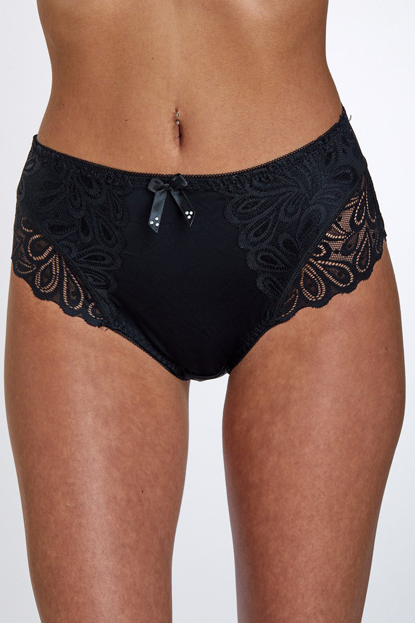 Lace Maxi תחתון מקסי בשילוב תחרה