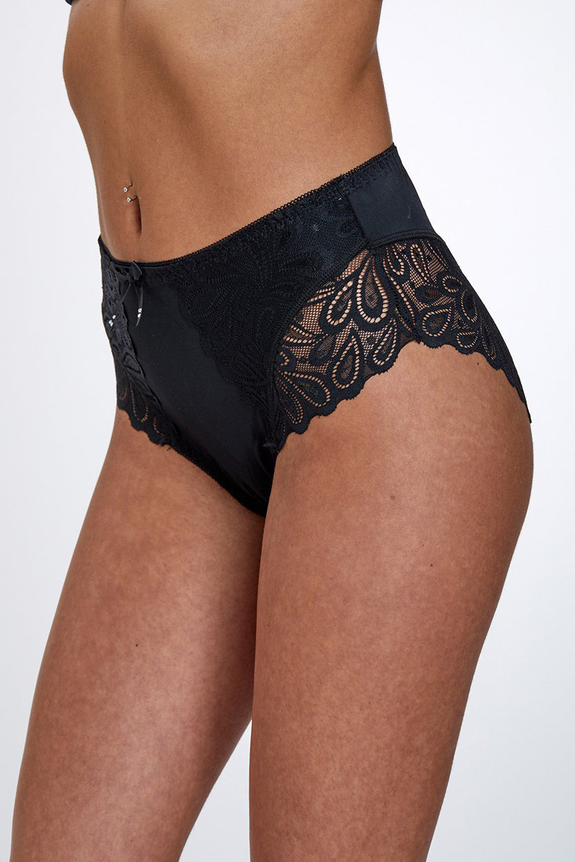 Lace Maxi תחתון מקסי בשילוב תחרה