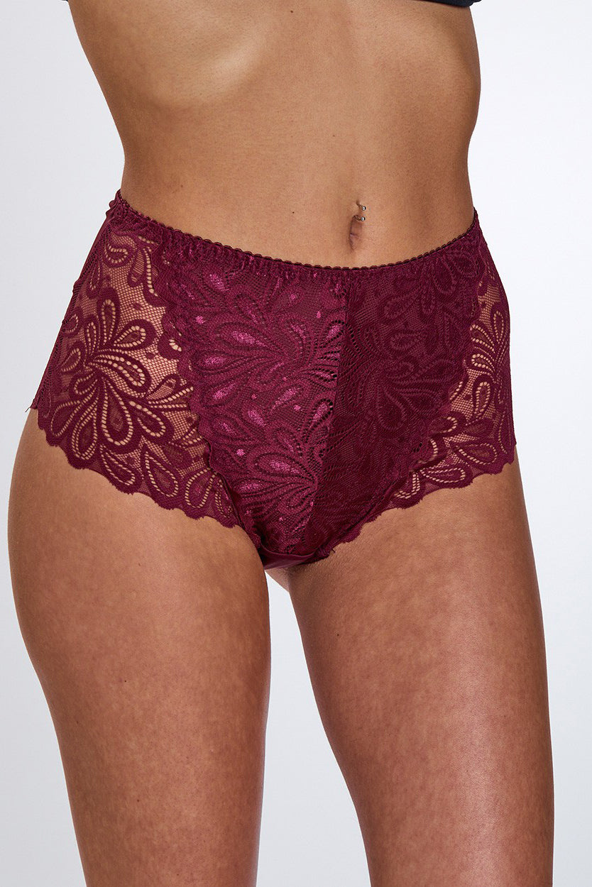 Lace Maxi תחתון מקסי בשילוב תחרה