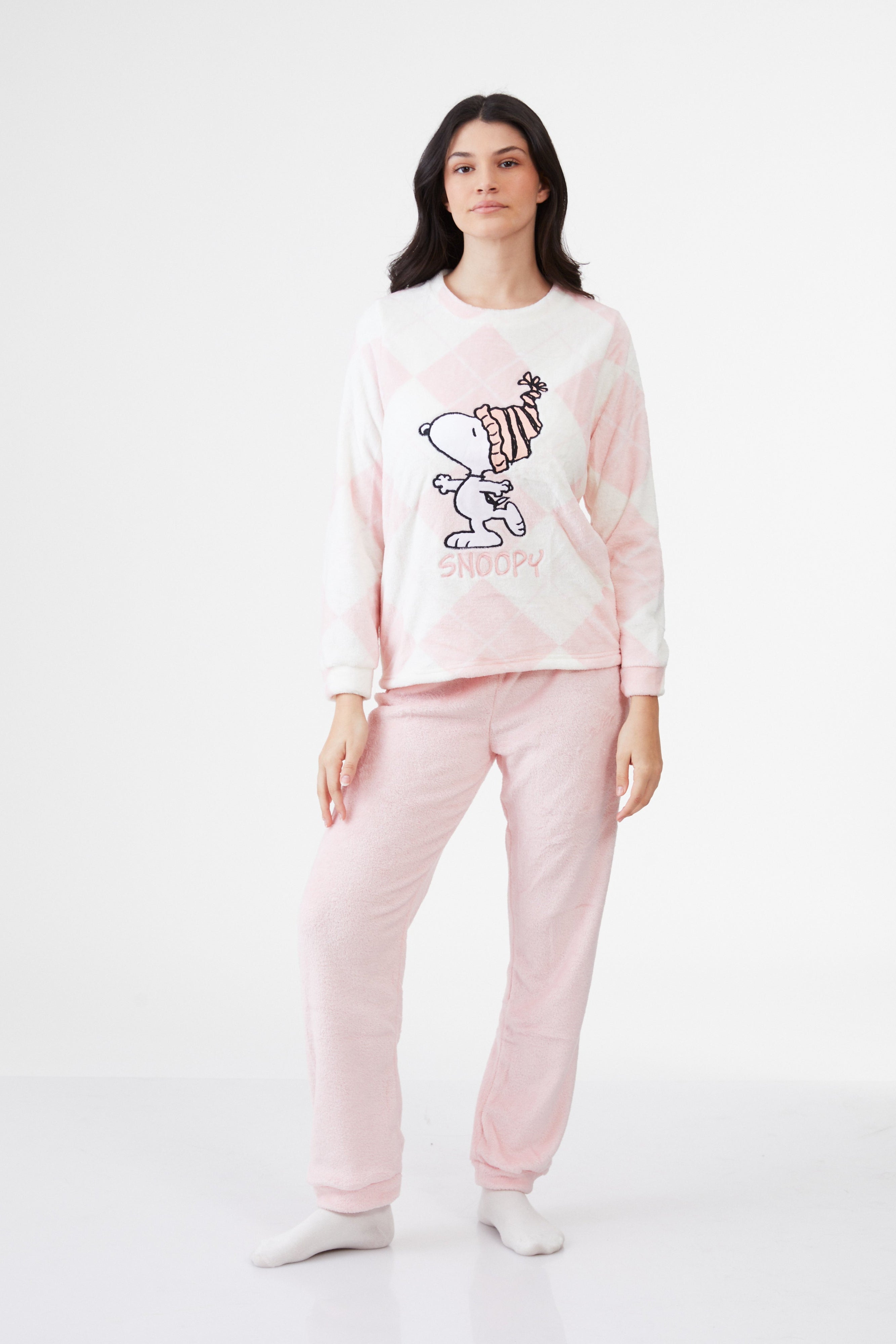 פיג`מה סנופי עם כובע פלאפי