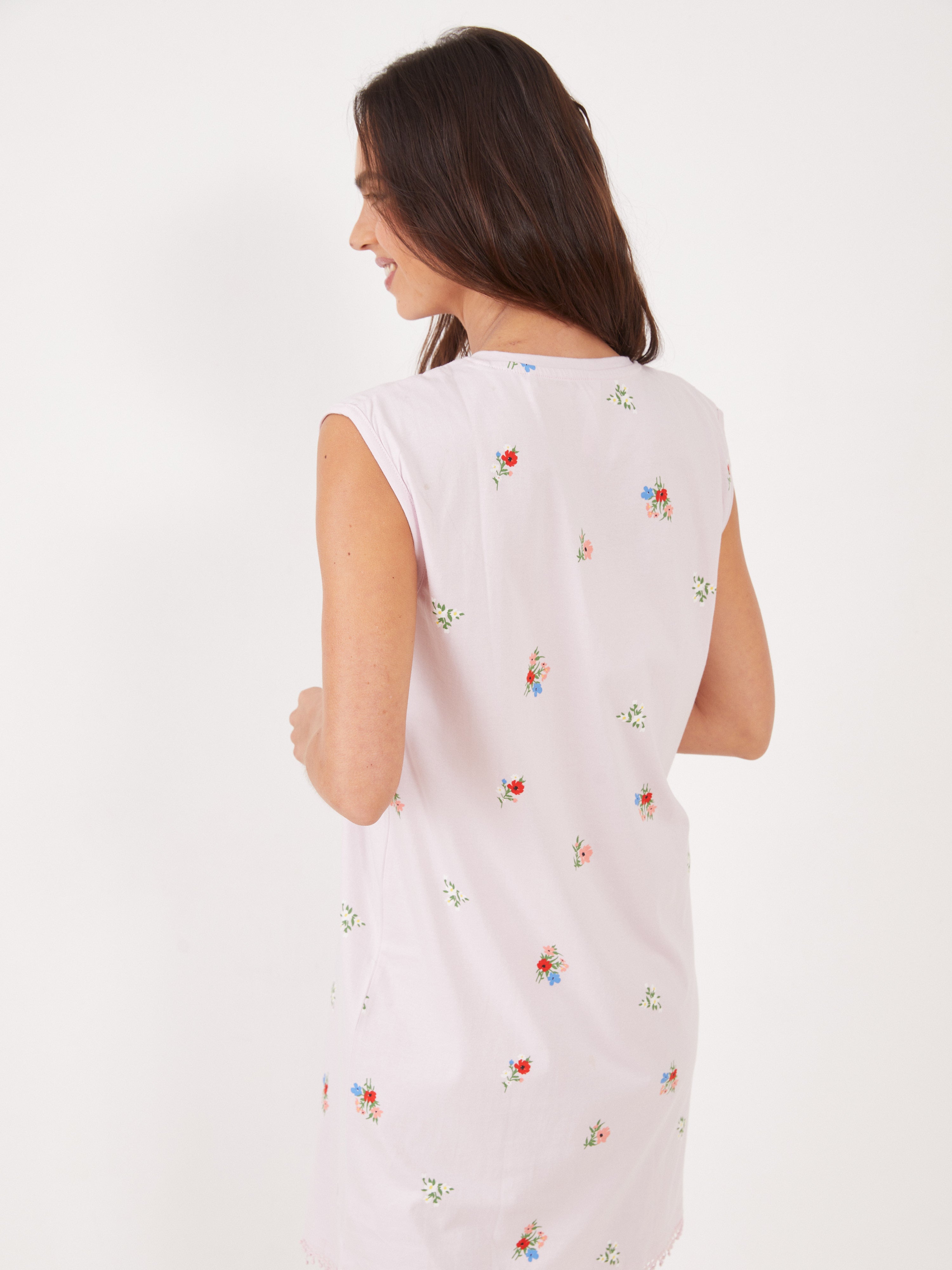 כותונת גופייה פרחים פויינטל