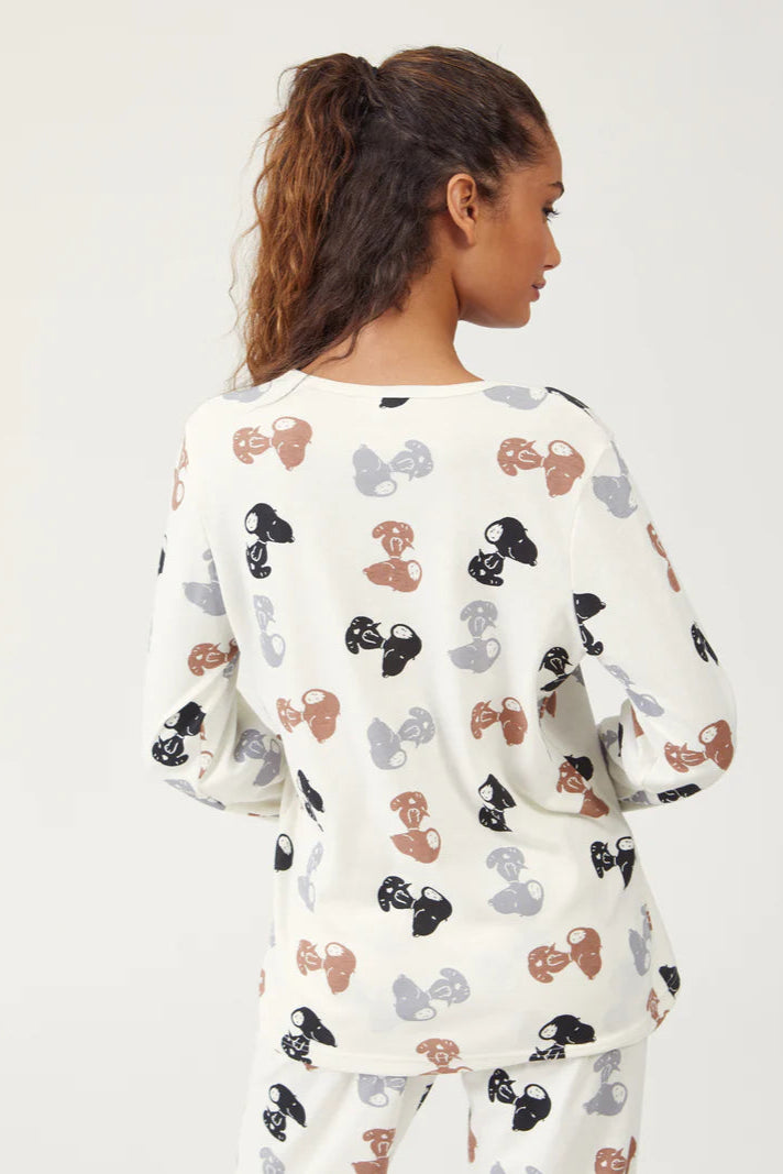 פיג'מת סנופי אינטרלוק