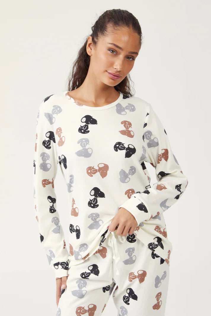 פיג'מת סנופי אינטרלוק