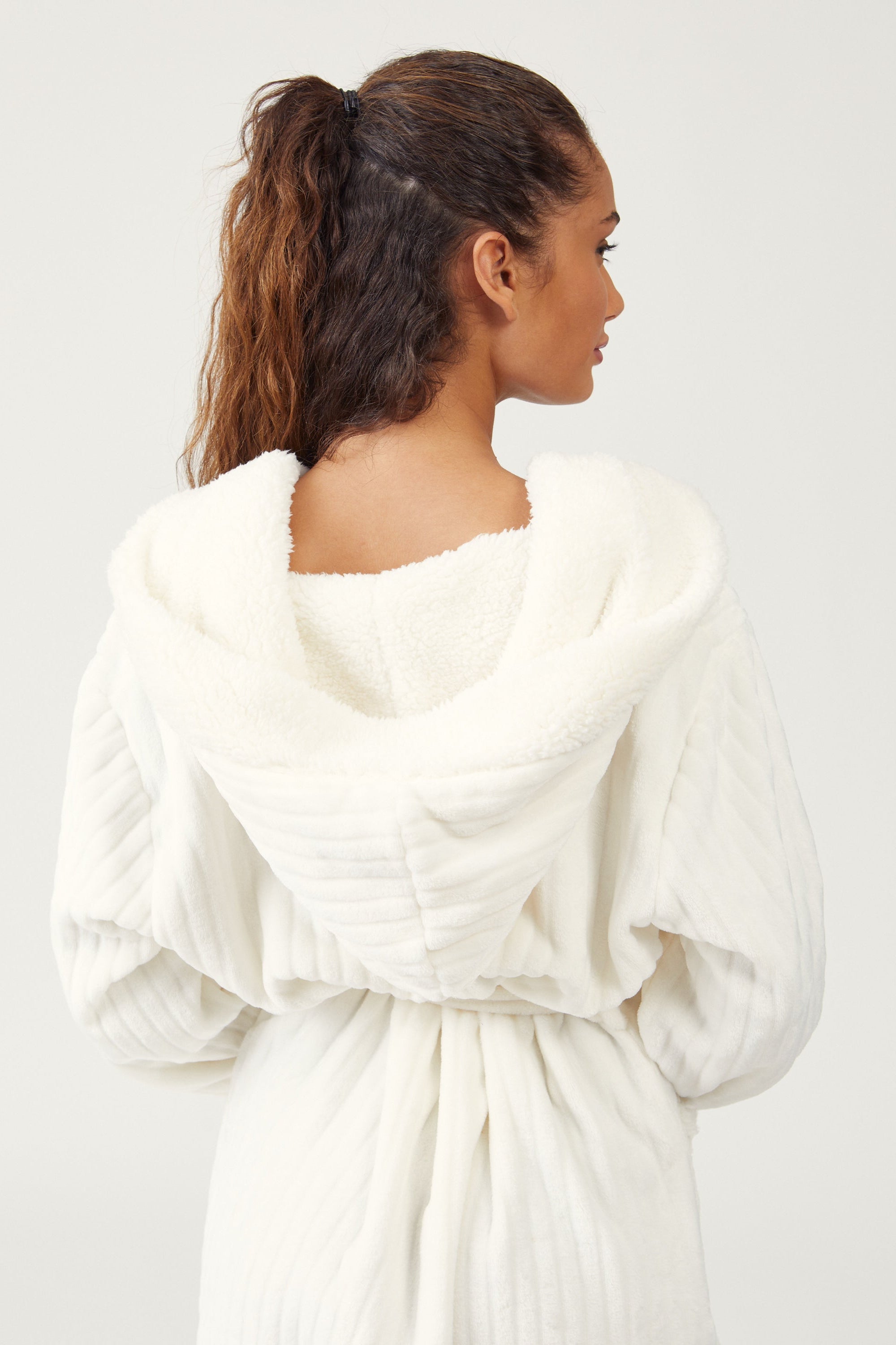 חלוק בית פלאפי טקסטורת פסים