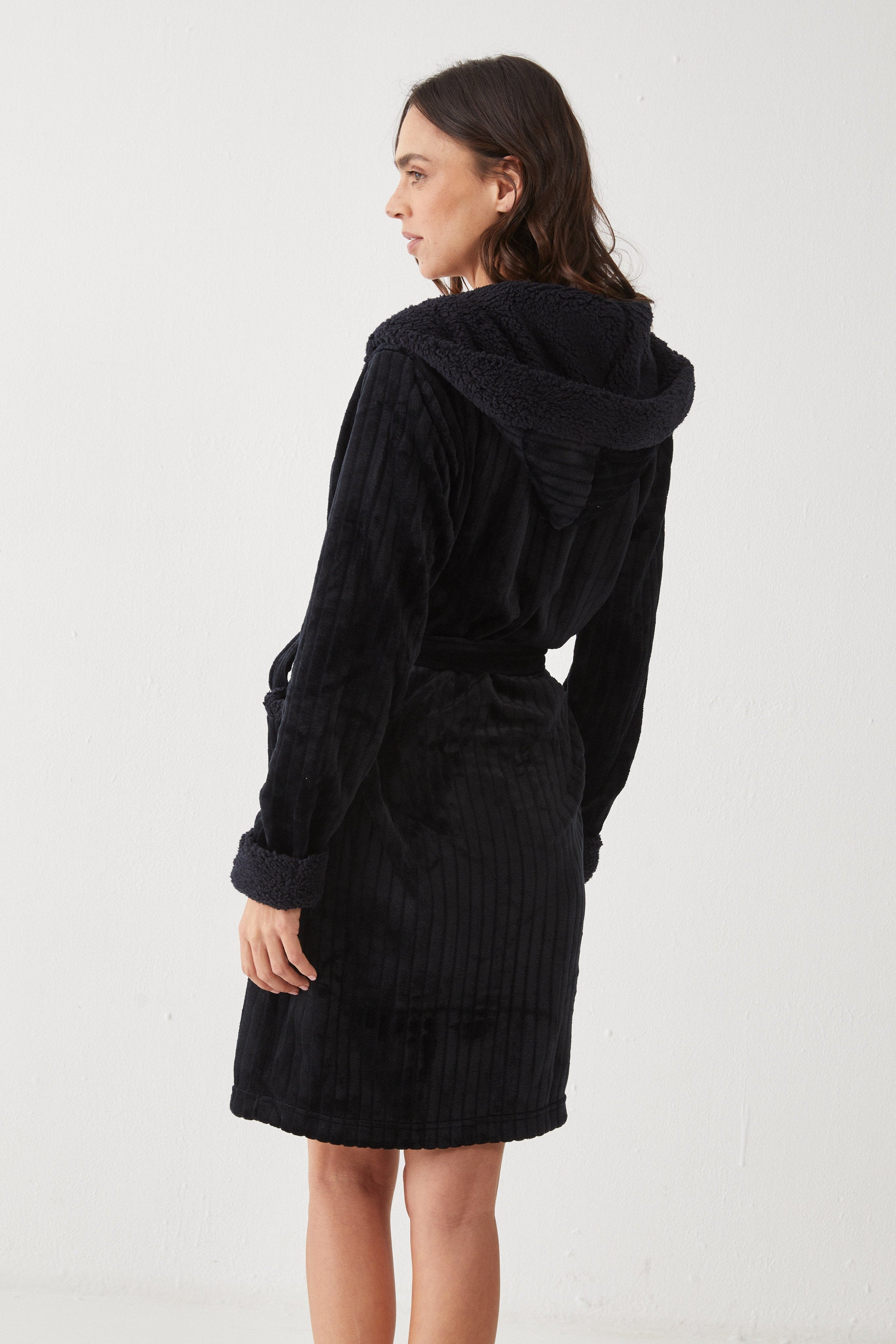 חלוק בית פלאפי טקסטורת פסים