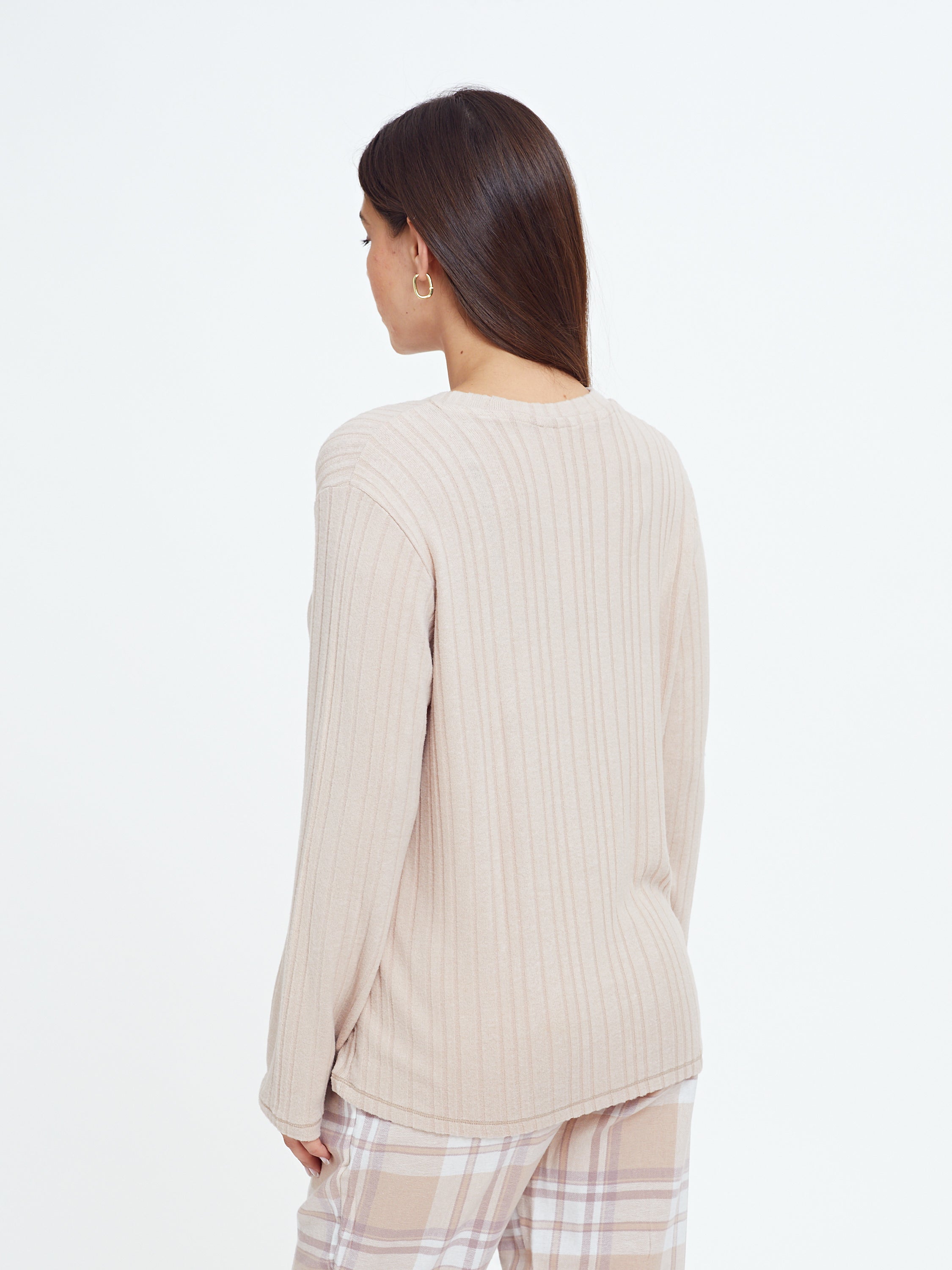 פיג'מה ריב ויסקוזה מכנס משבצות