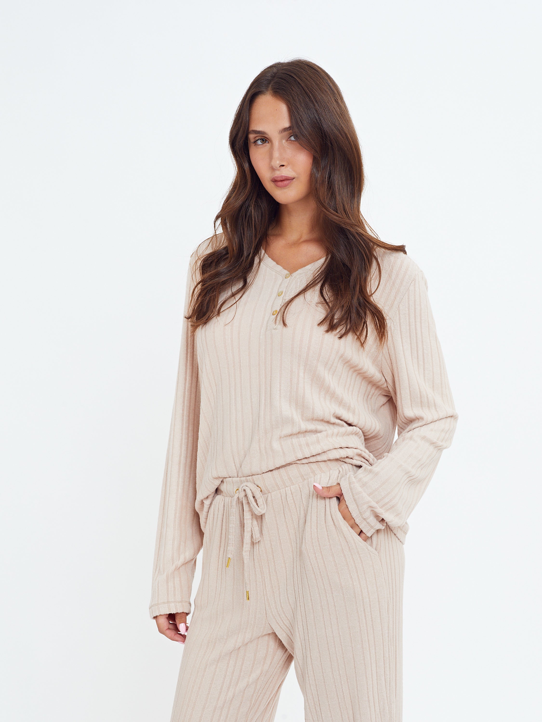 פיג'מה קלאסית ריב ויסקוזה