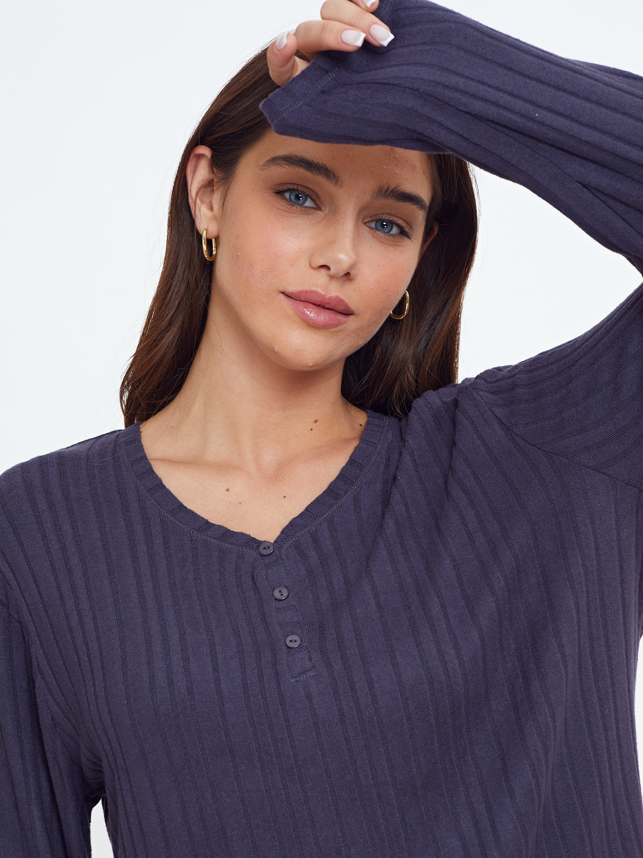 פיג'מה קלאסית ריב ויסקוזה