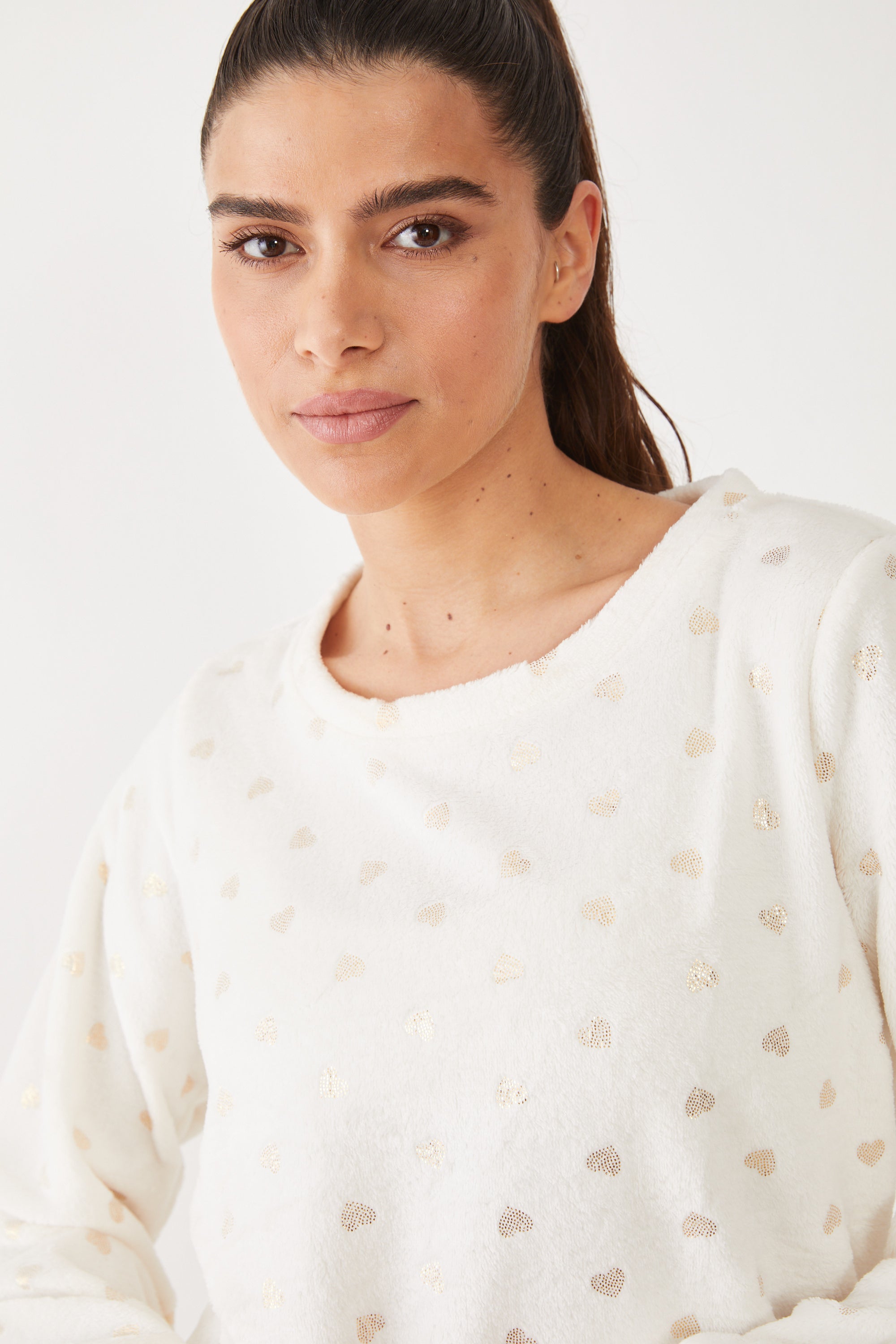 פיג'מת לבבות נצנצים פלאפי