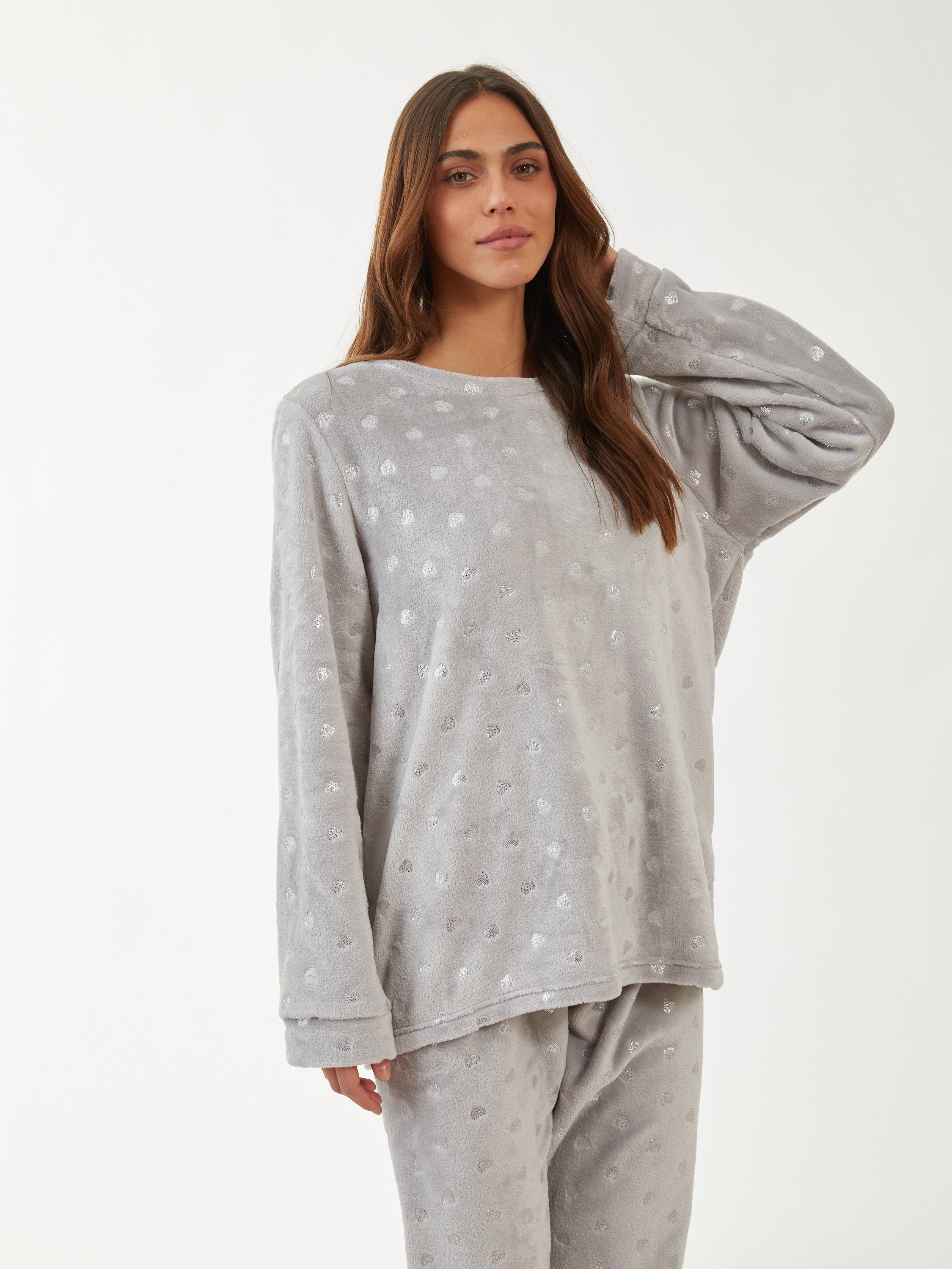 פיג'מת לבבות נצנצים פלאפי