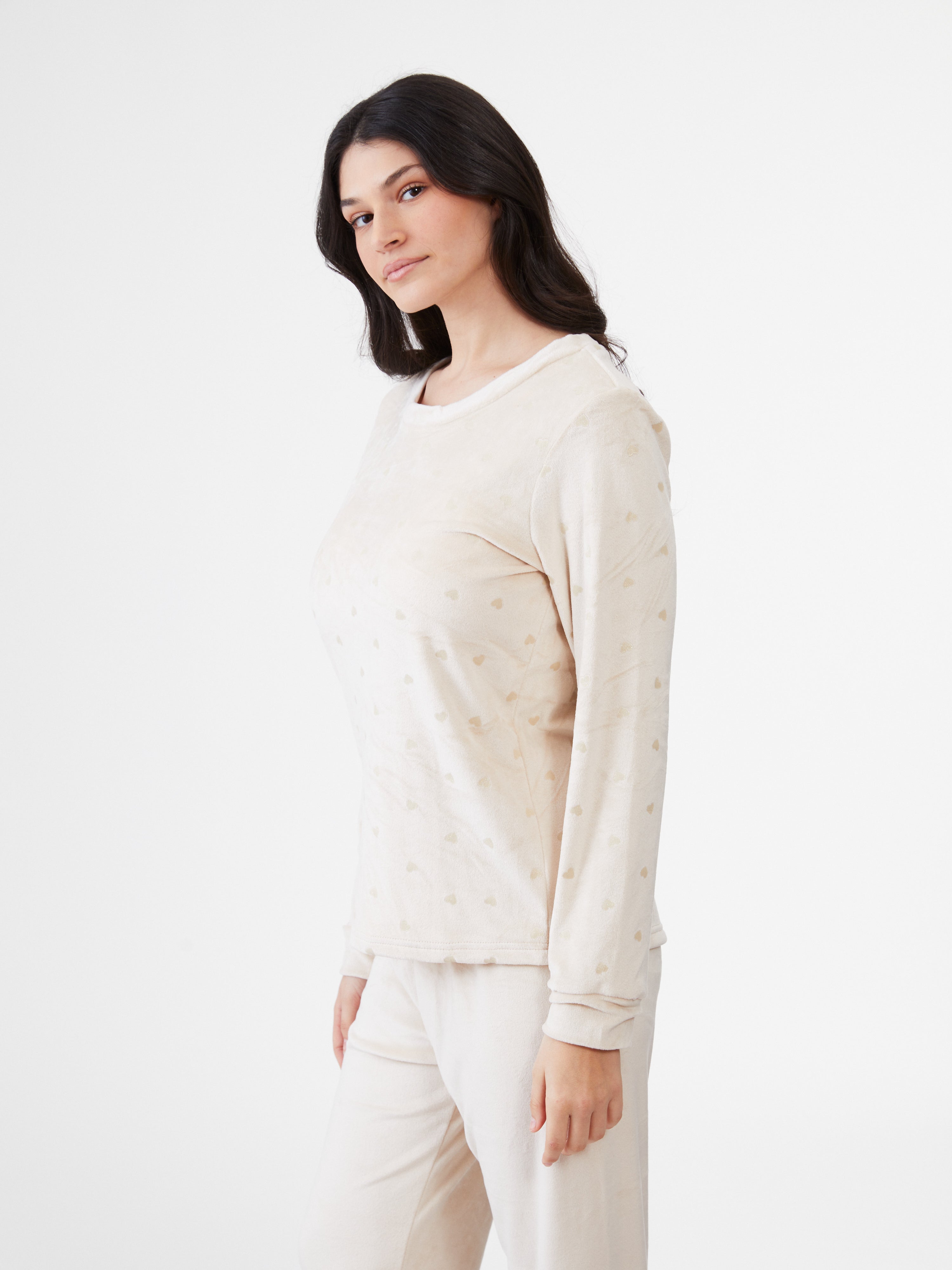 Glitter Heart Velvet PJ