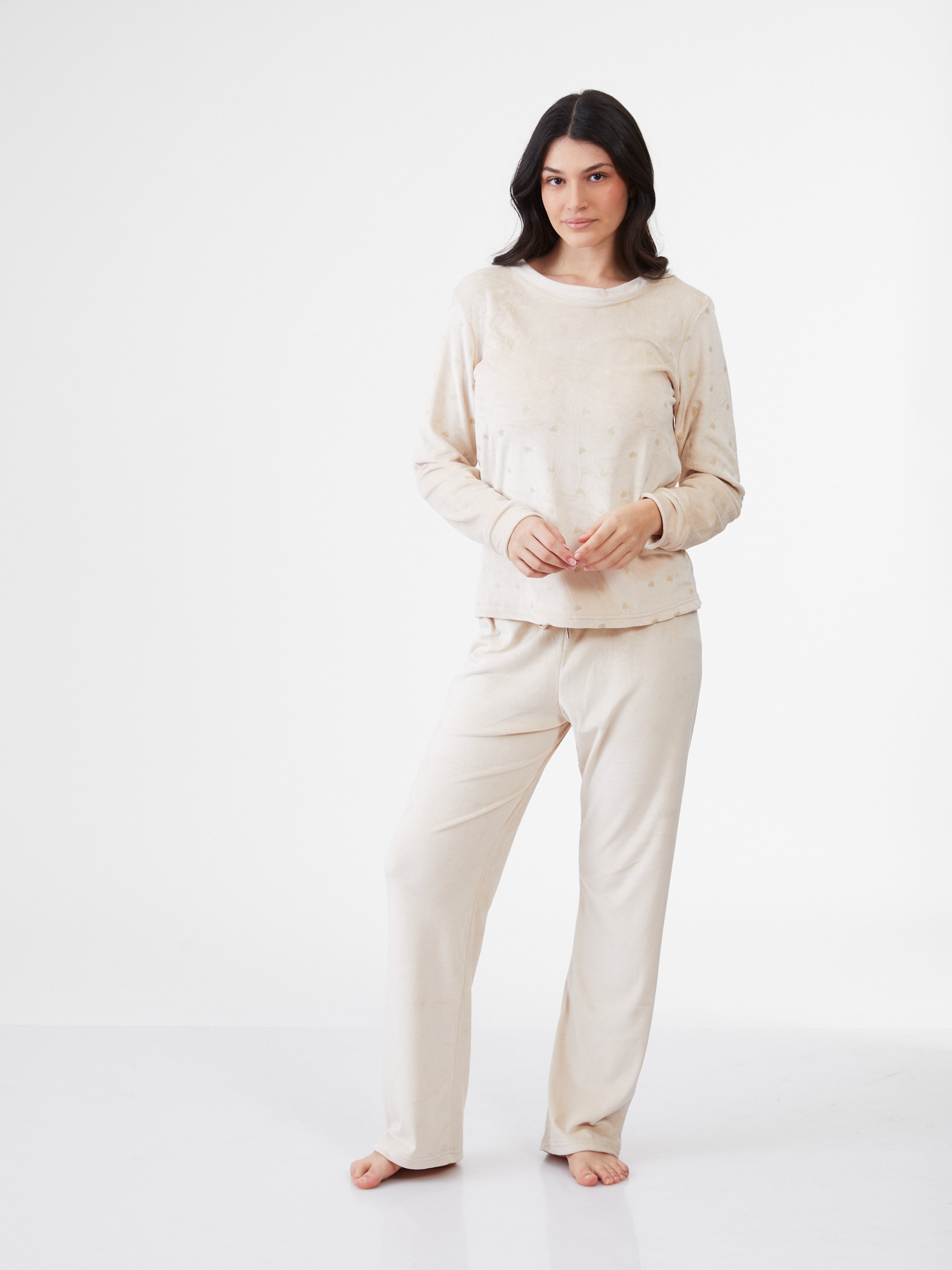 Glitter Heart Velvet PJ