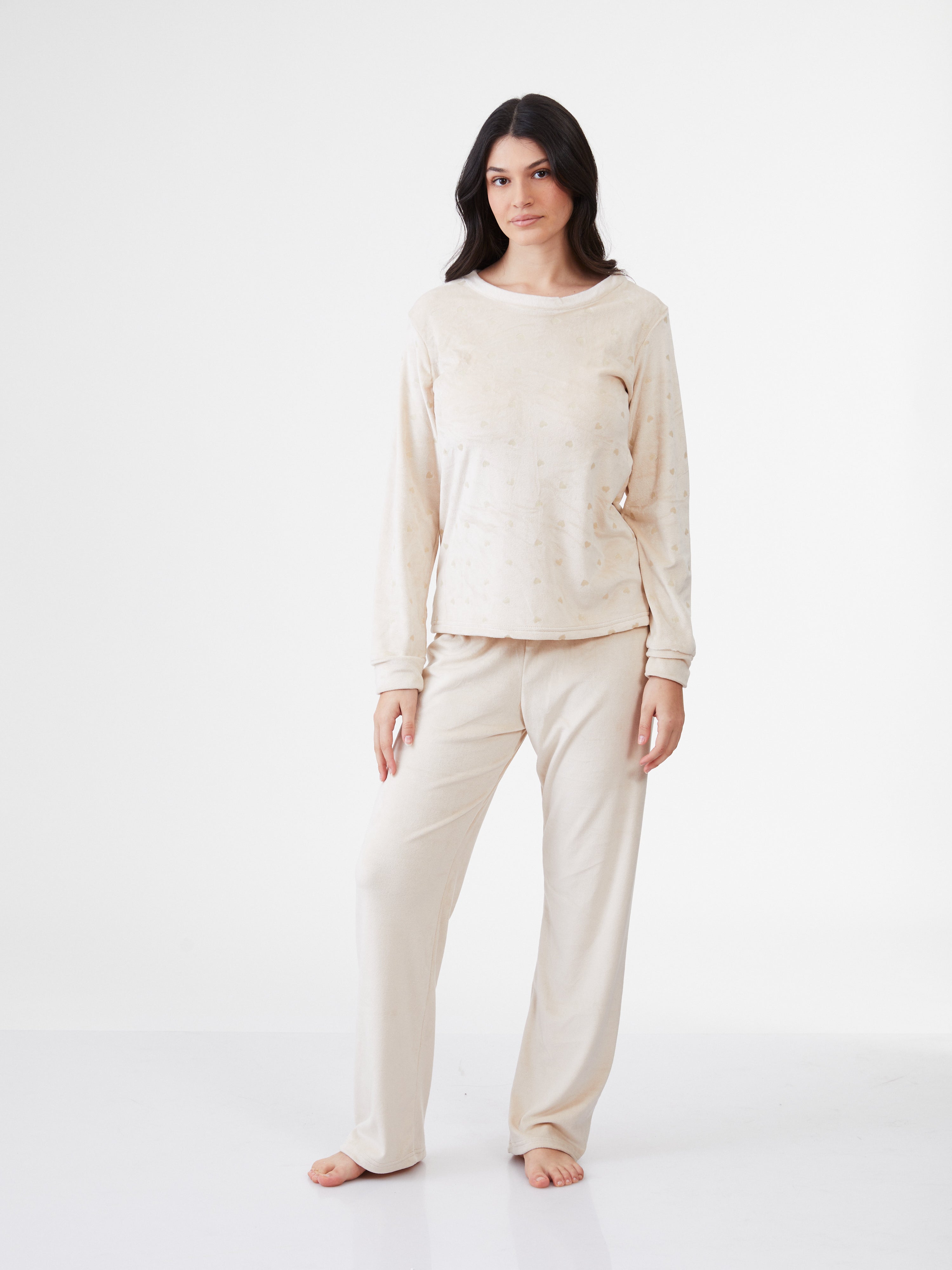 Glitter Heart Velvet PJ