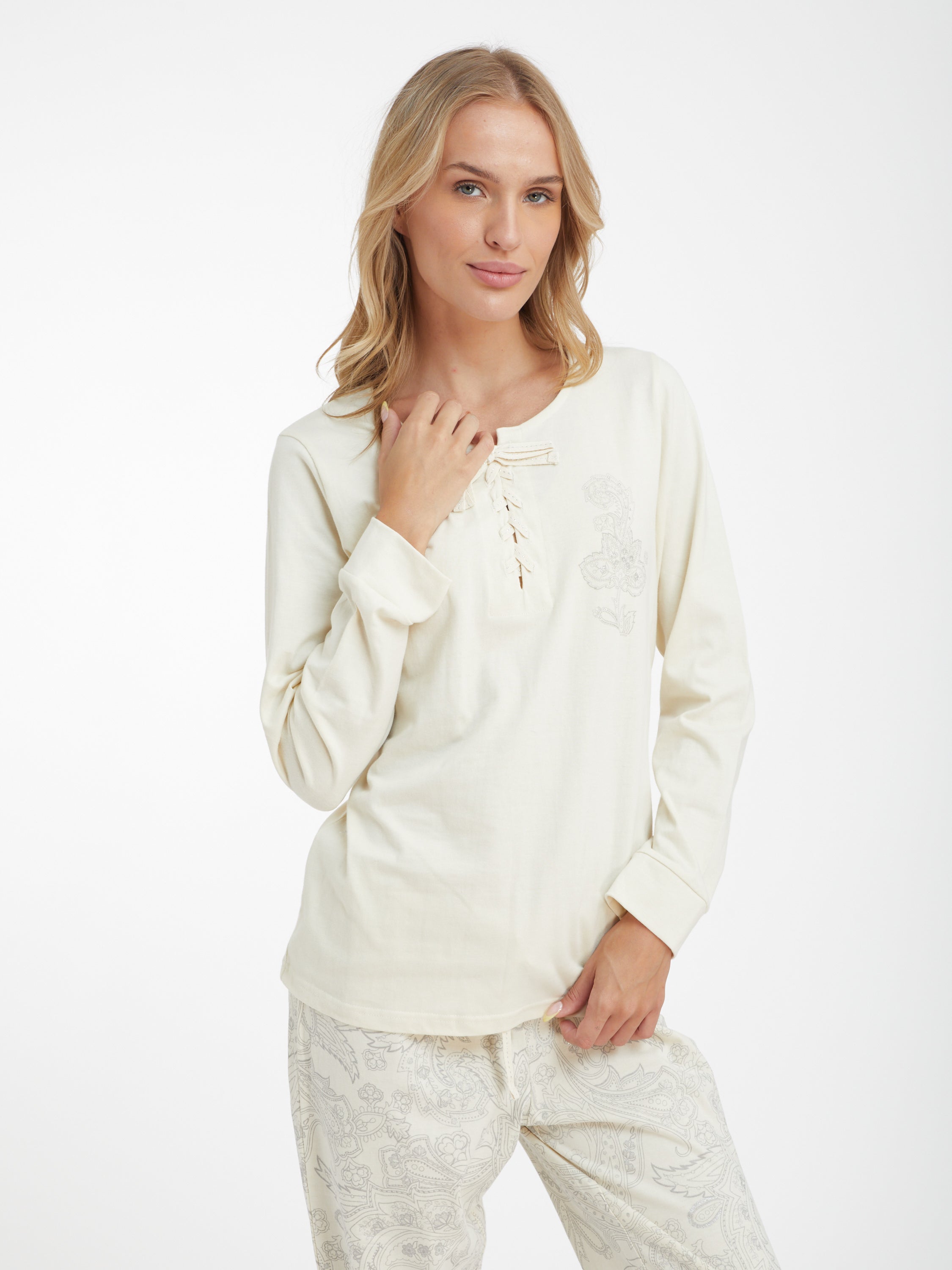 Single cotton 100% סט פיג'ימה