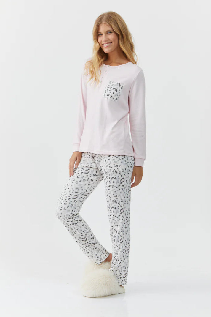 סט פיג'מה ארוכה דקה