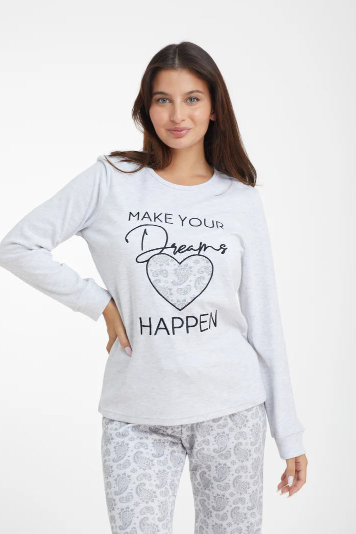 סט פיג'מת אינטרלוק פייזלי