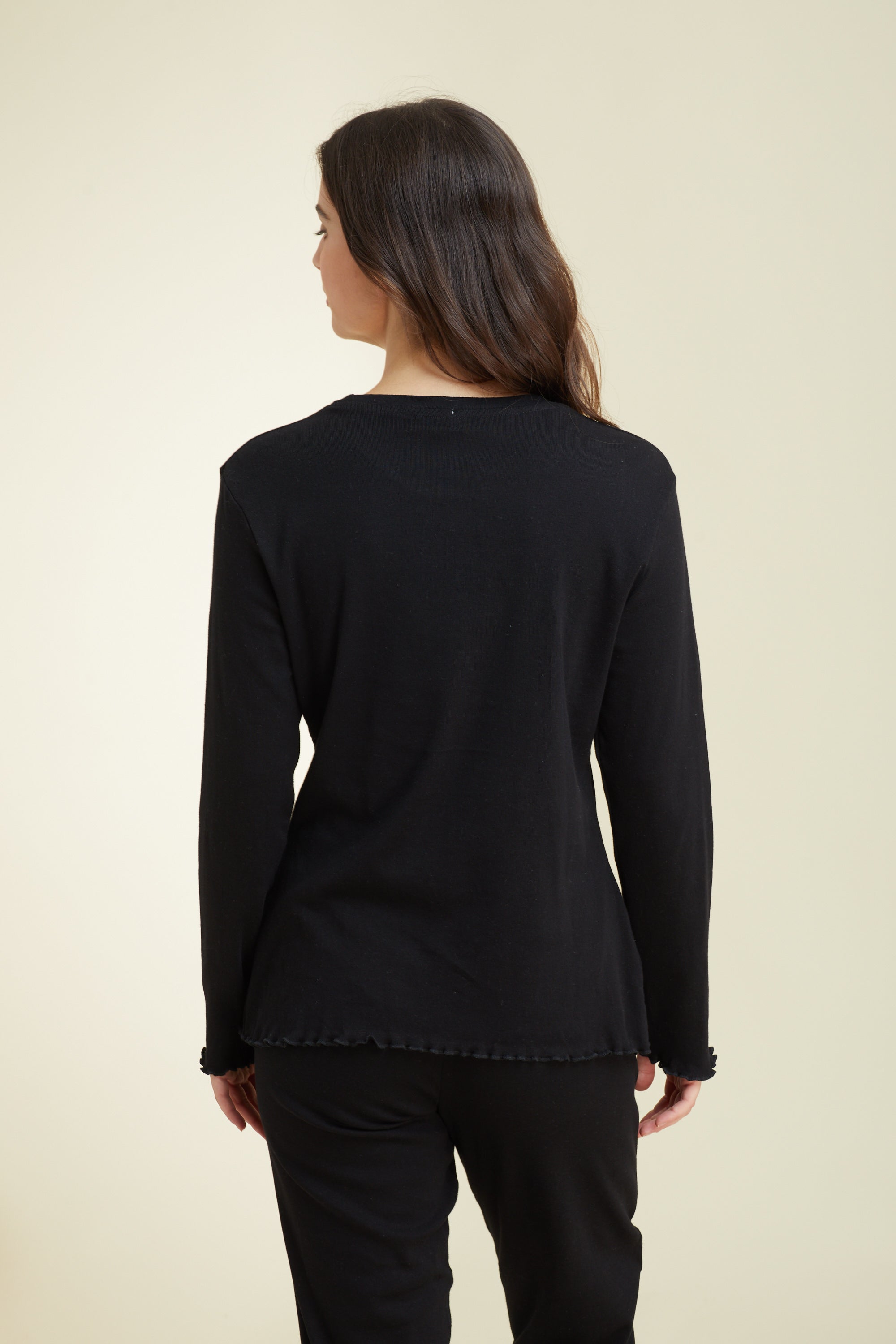 Rib Cotton סט פיג'מה כותנה