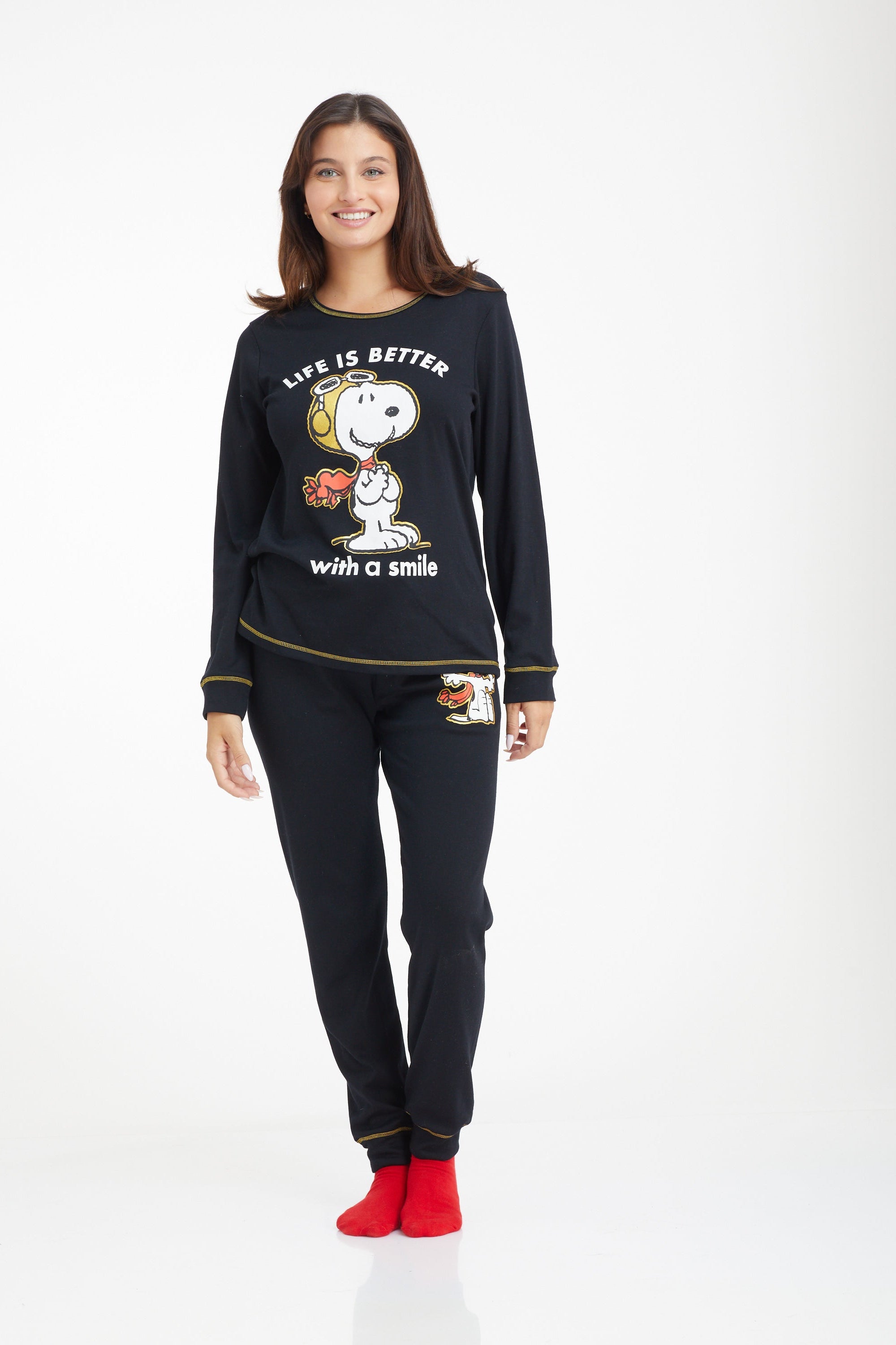 סט פיג'מה סנופי אינטרלוק