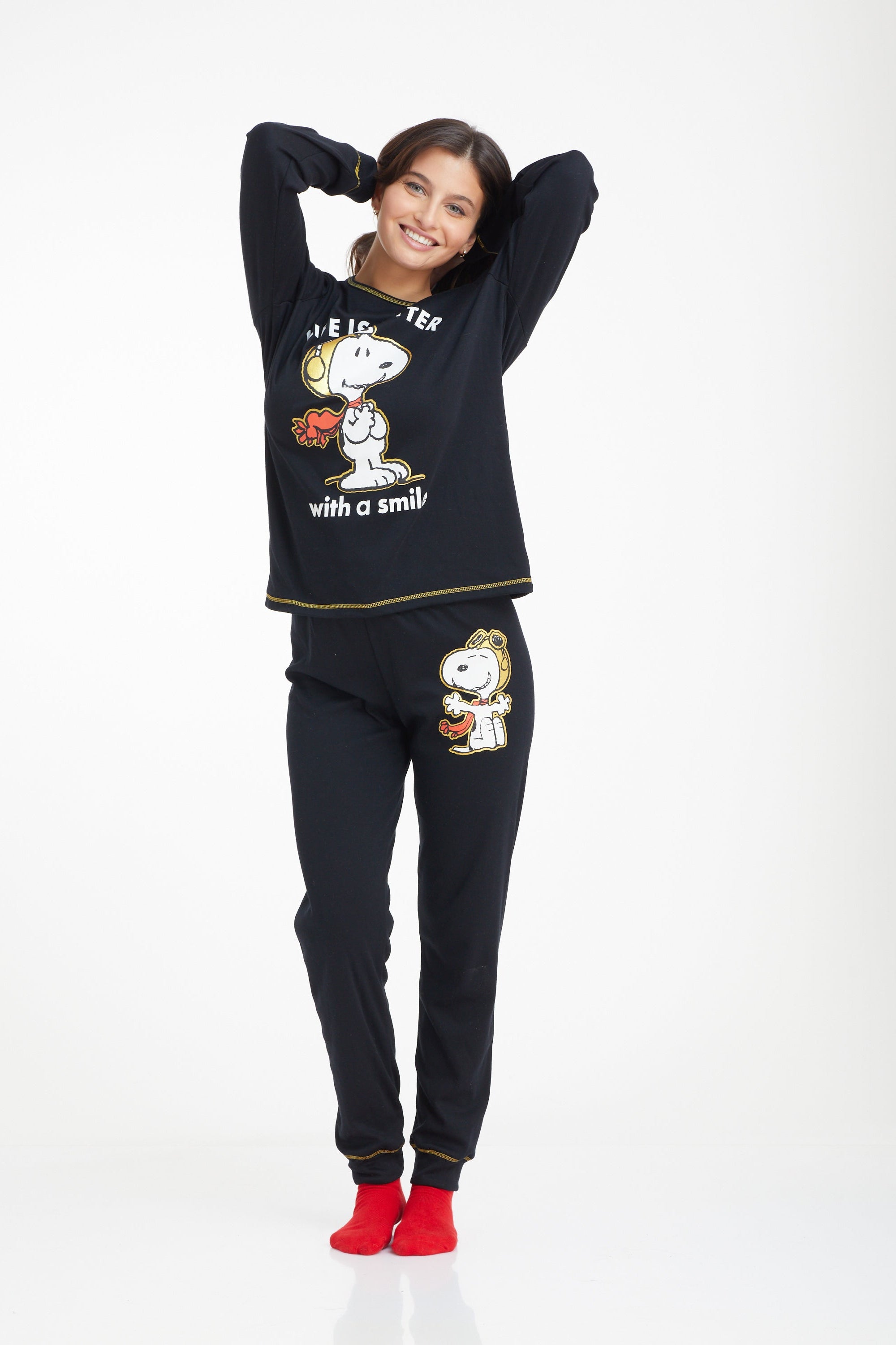 סט פיג'מה סנופי אינטרלוק