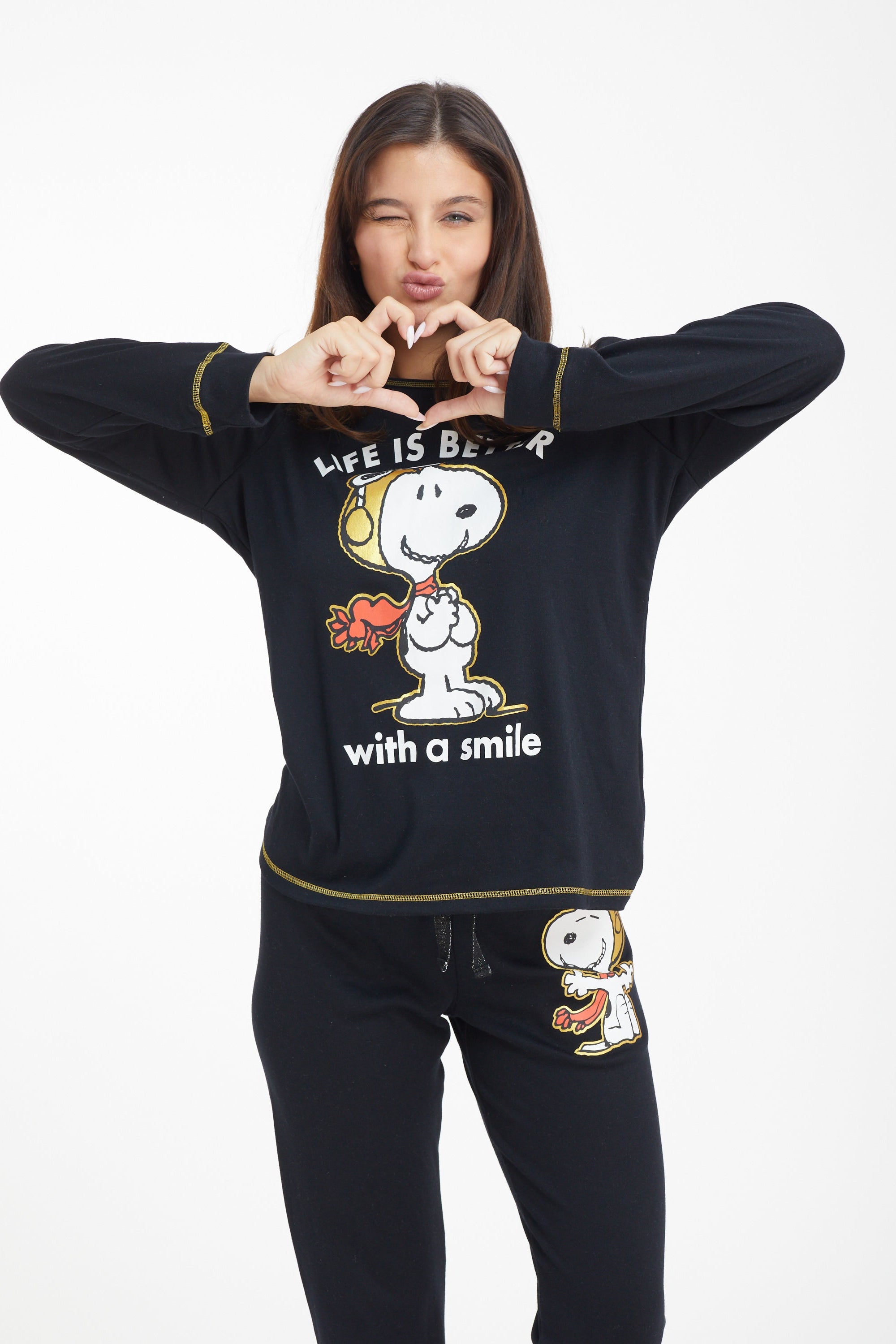 סט פיג'מה סנופי אינטרלוק