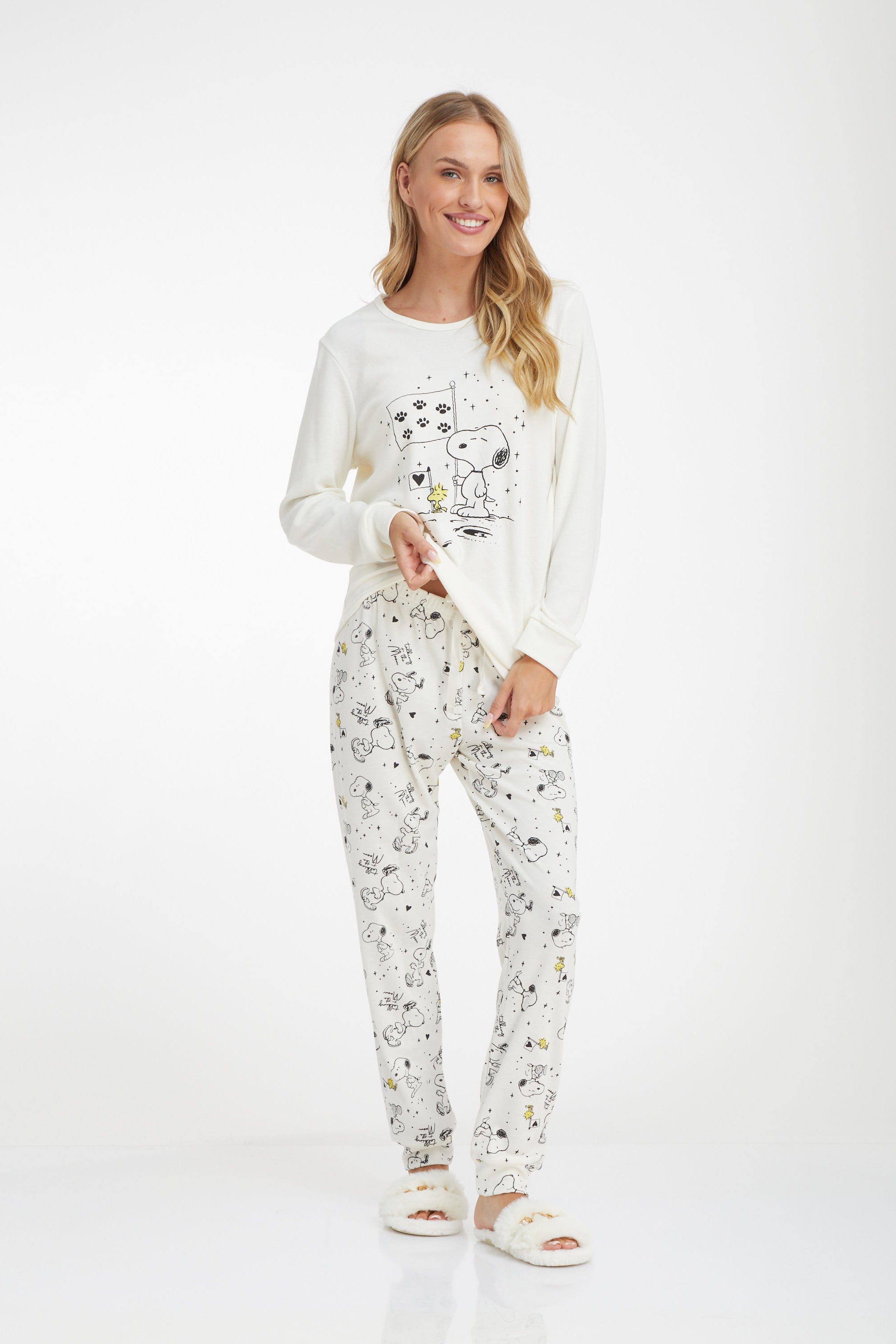 Snoopy Interlock סט פיג'מה סנופי אינטרלוק