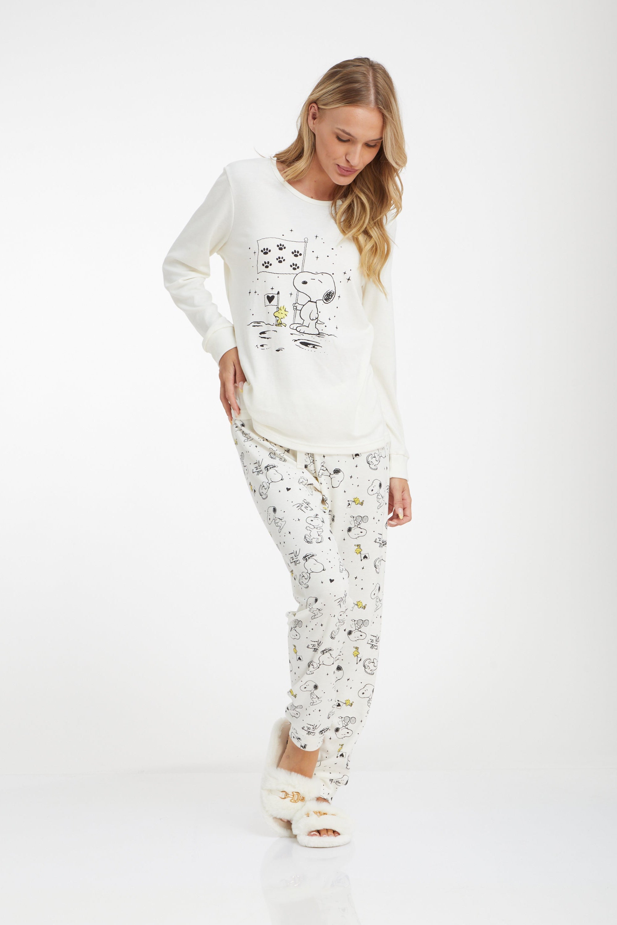 Snoopy Interlock סט פיג'מה סנופי אינטרלוק