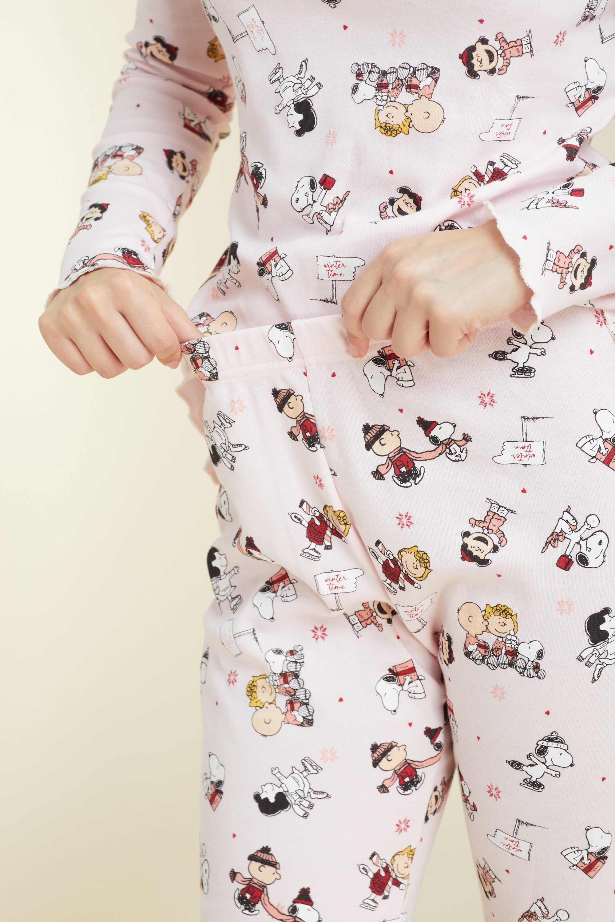 Snoppy Interlock סט פיג'מה