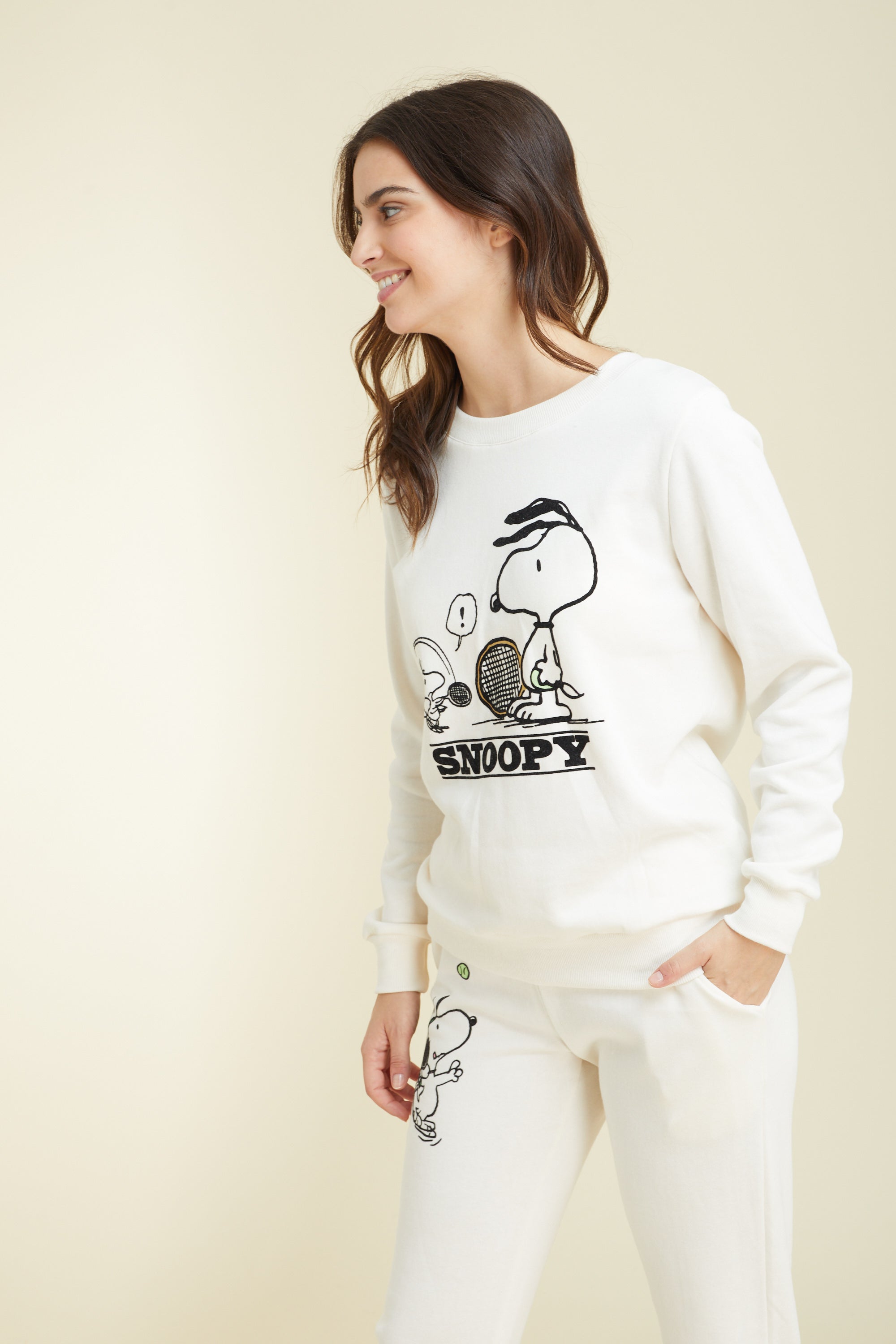 Snoopy fleece סט פיג'מות פוטר