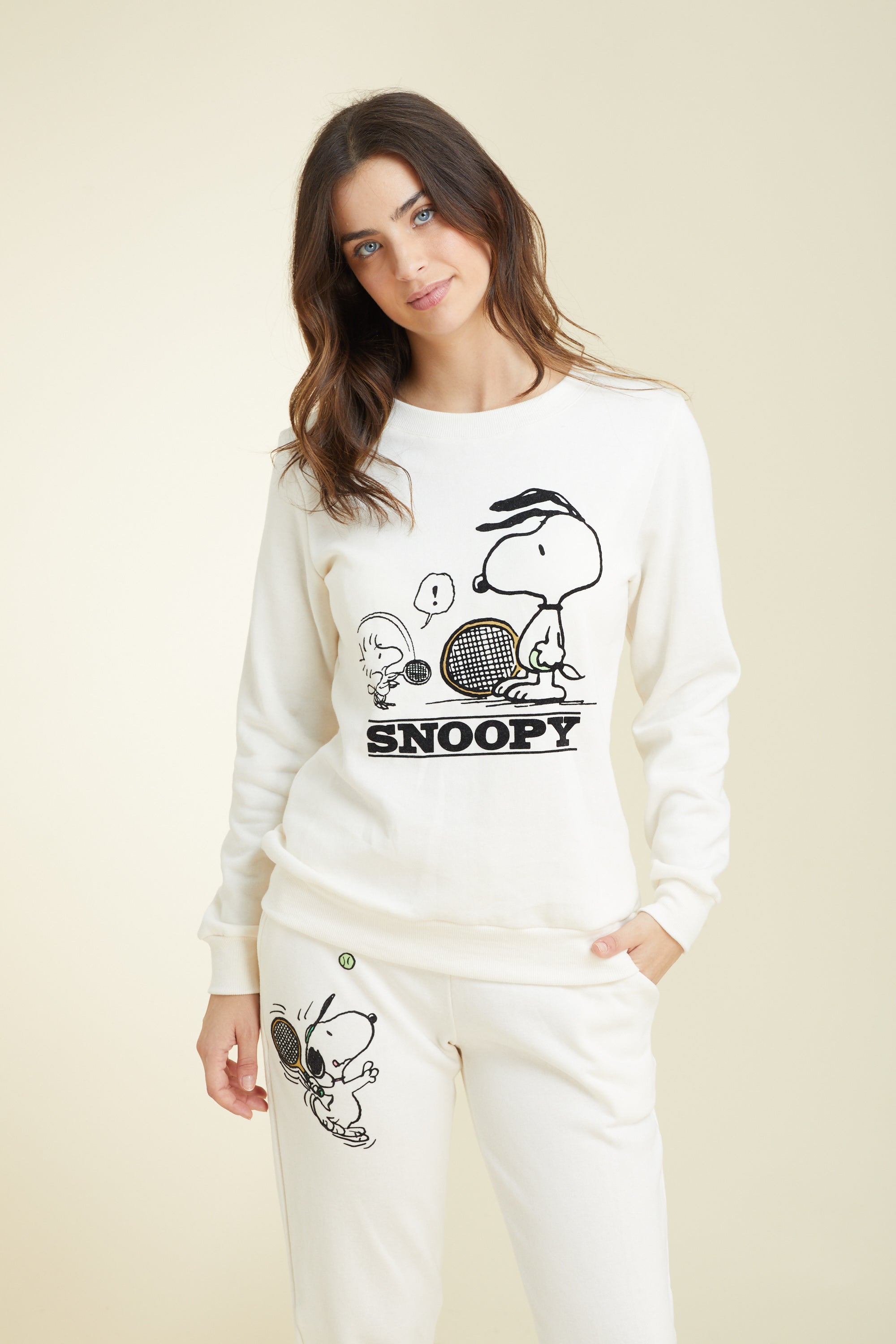 Snoopy fleece סט פיג'מות פוטר
