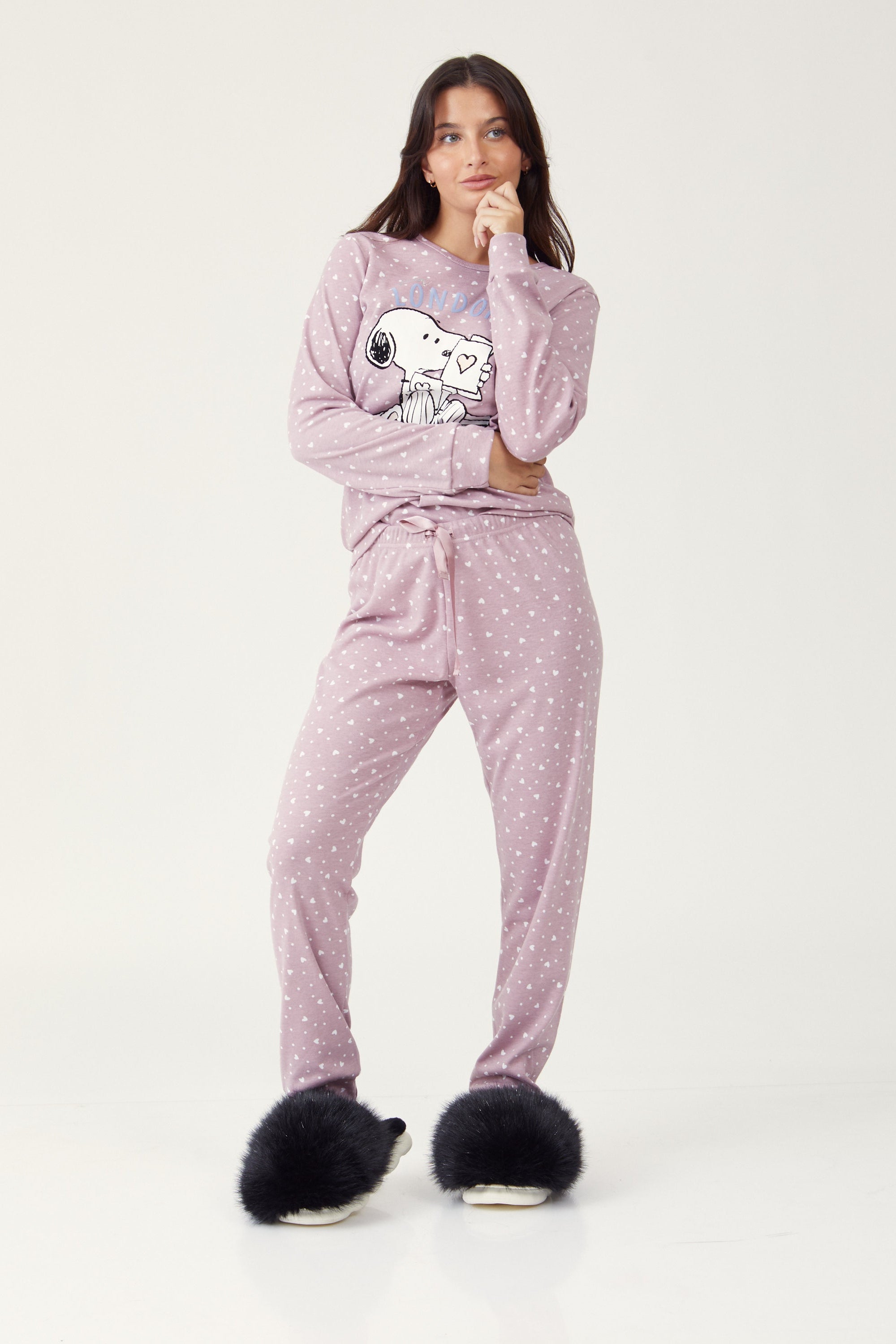 פיג'מת סנופי אינטרלוק