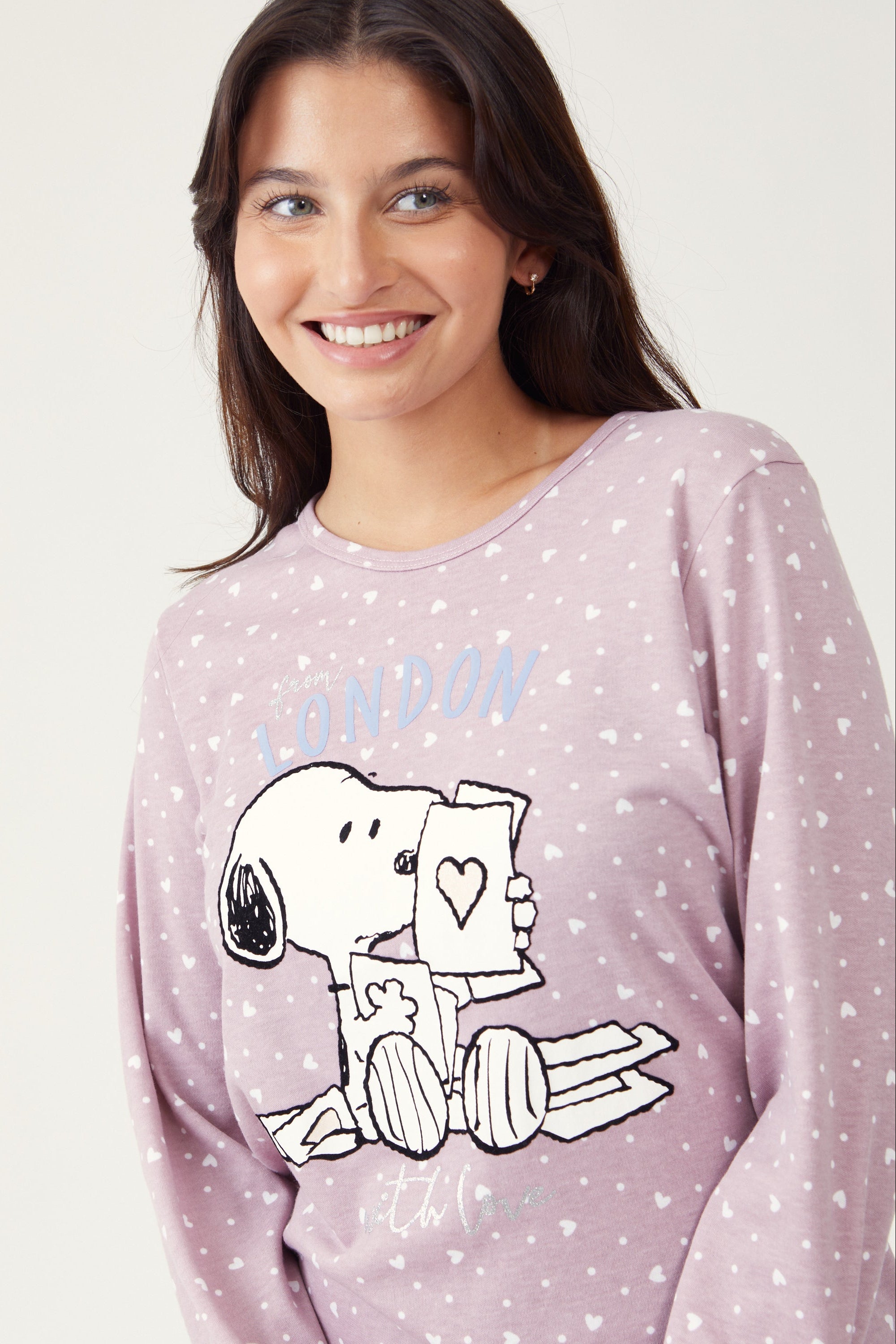 פיג'מת סנופי אינטרלוק