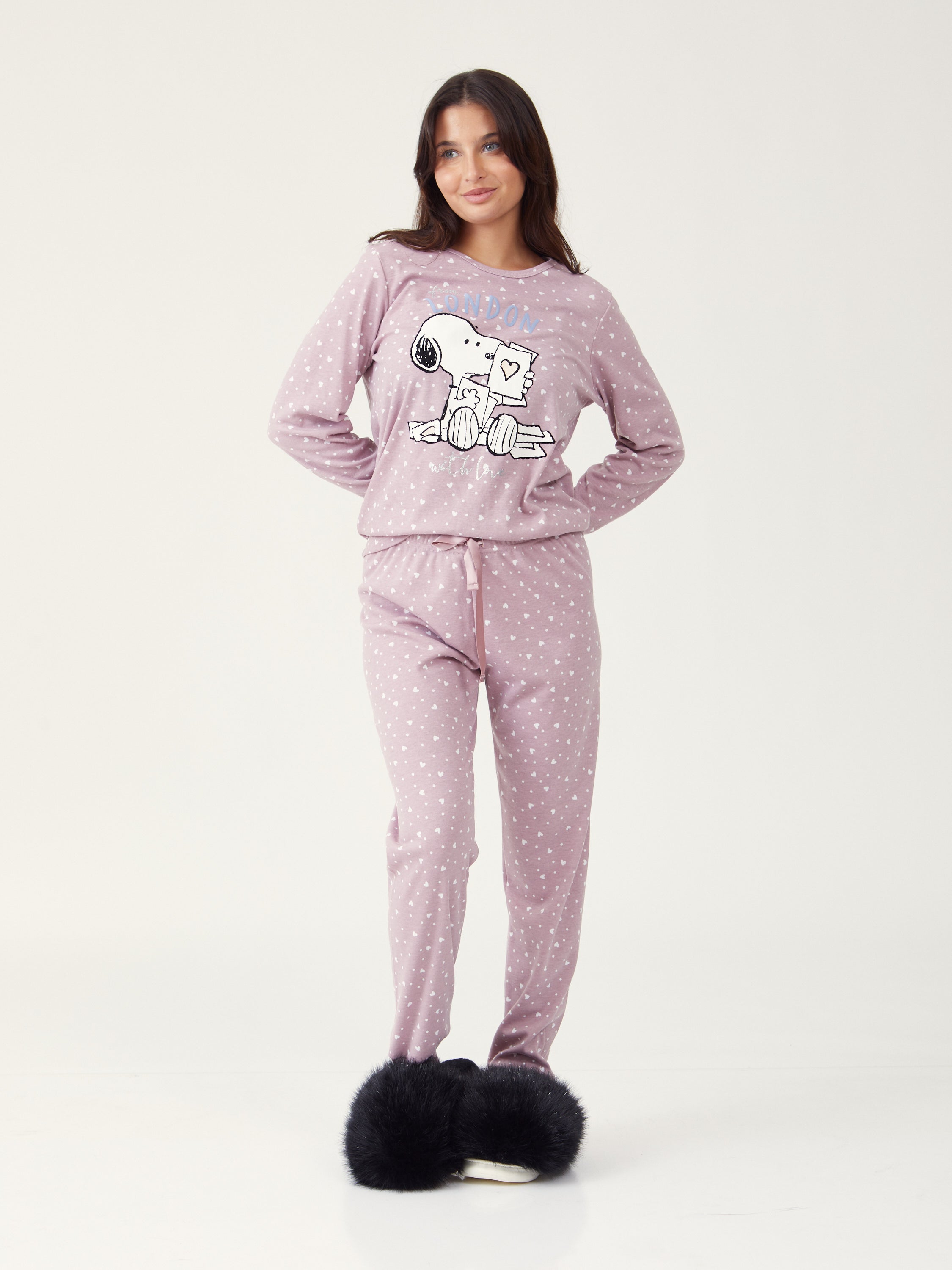 פיג'מת סנופי אינטרלוק