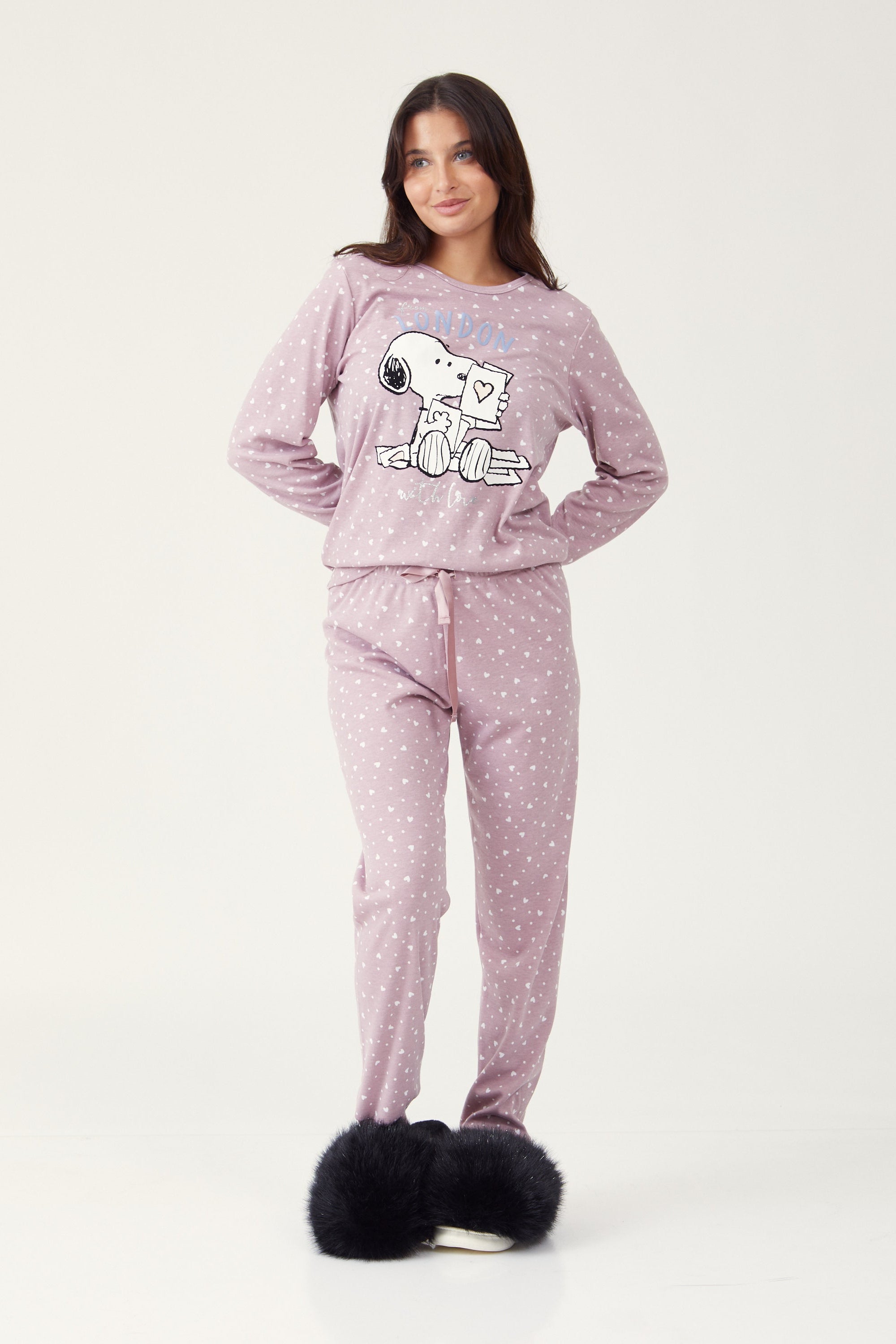 פיג'מת סנופי אינטרלוק