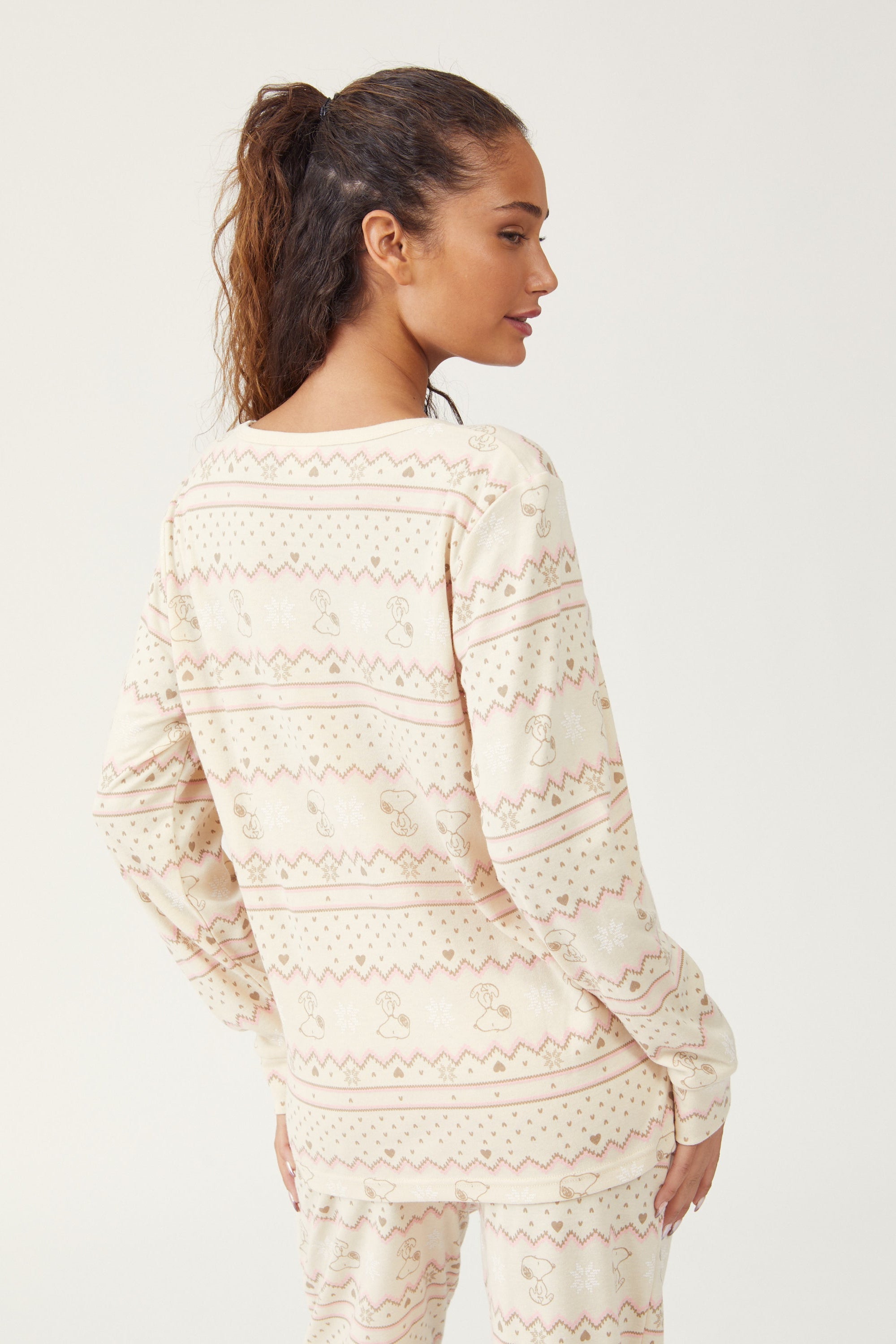 פיג'מת סנופי אינטרלוק