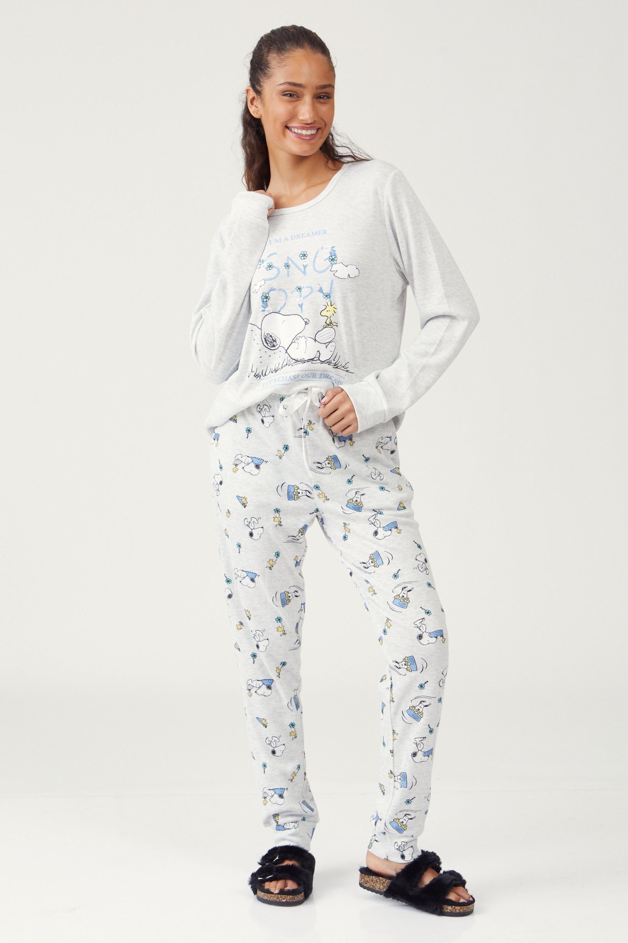 פיג'מת סנופי אינטרלוק