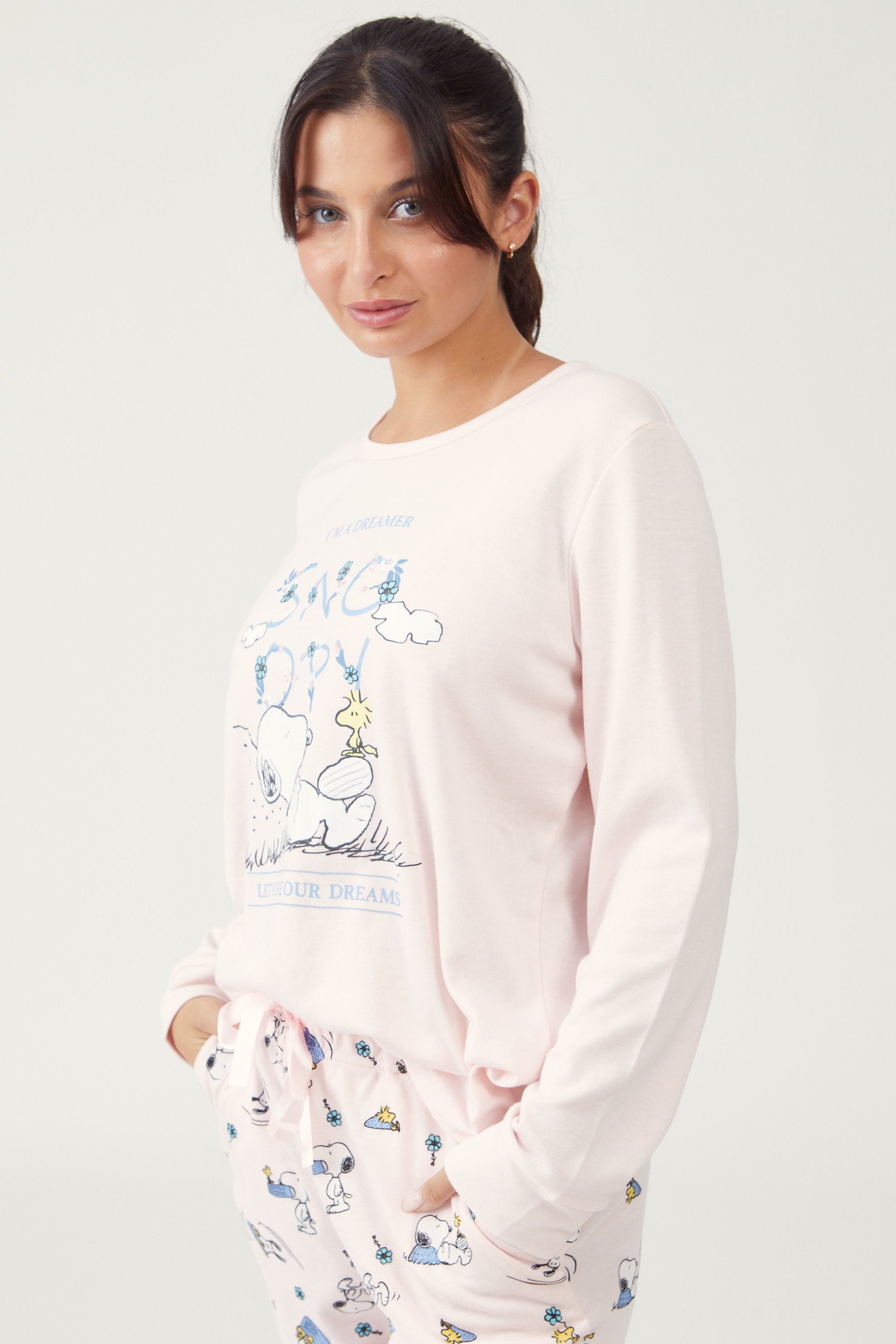 פיג'מת סנופי אינטרלוק