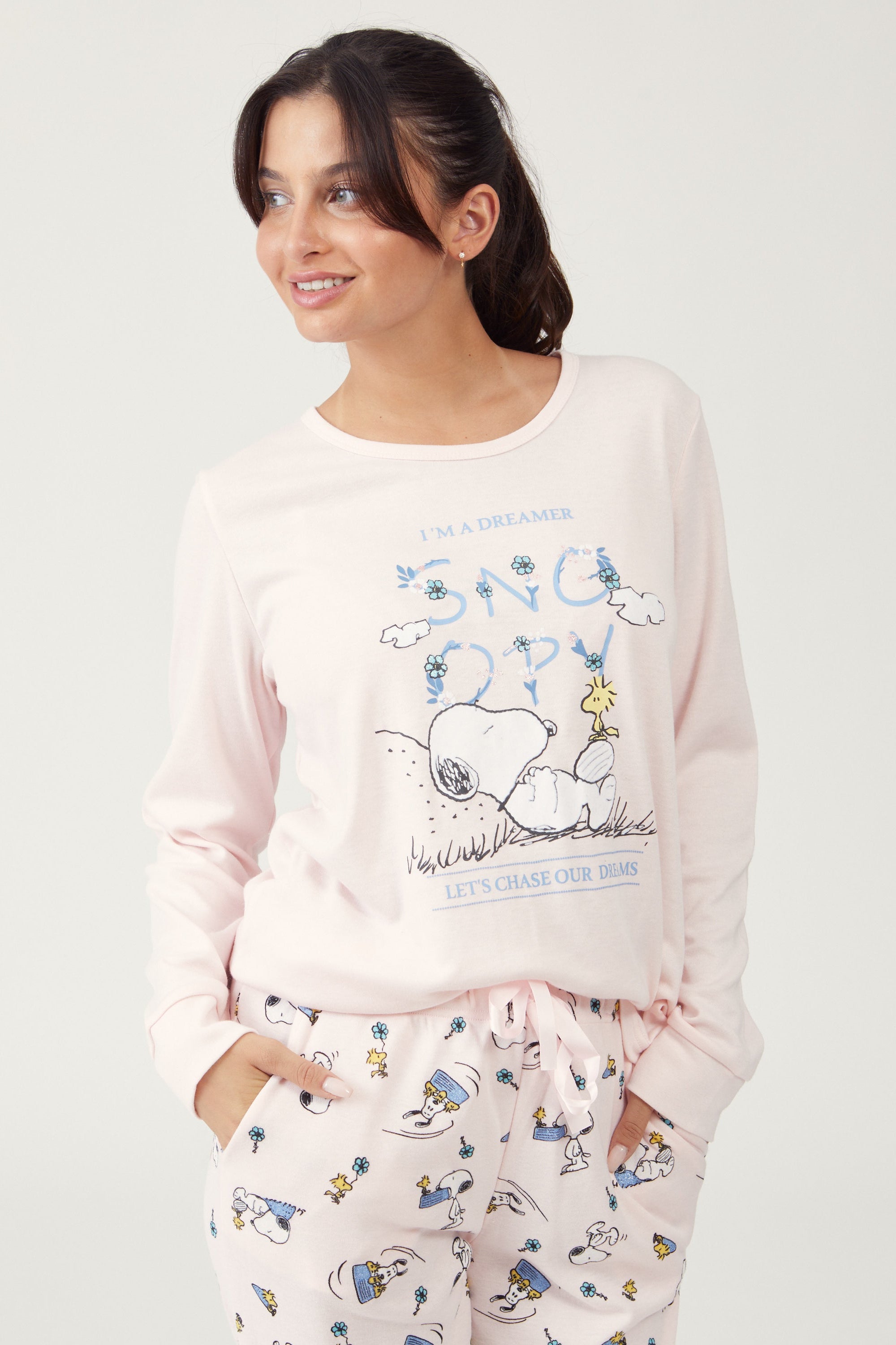 פיג'מת סנופי אינטרלוק