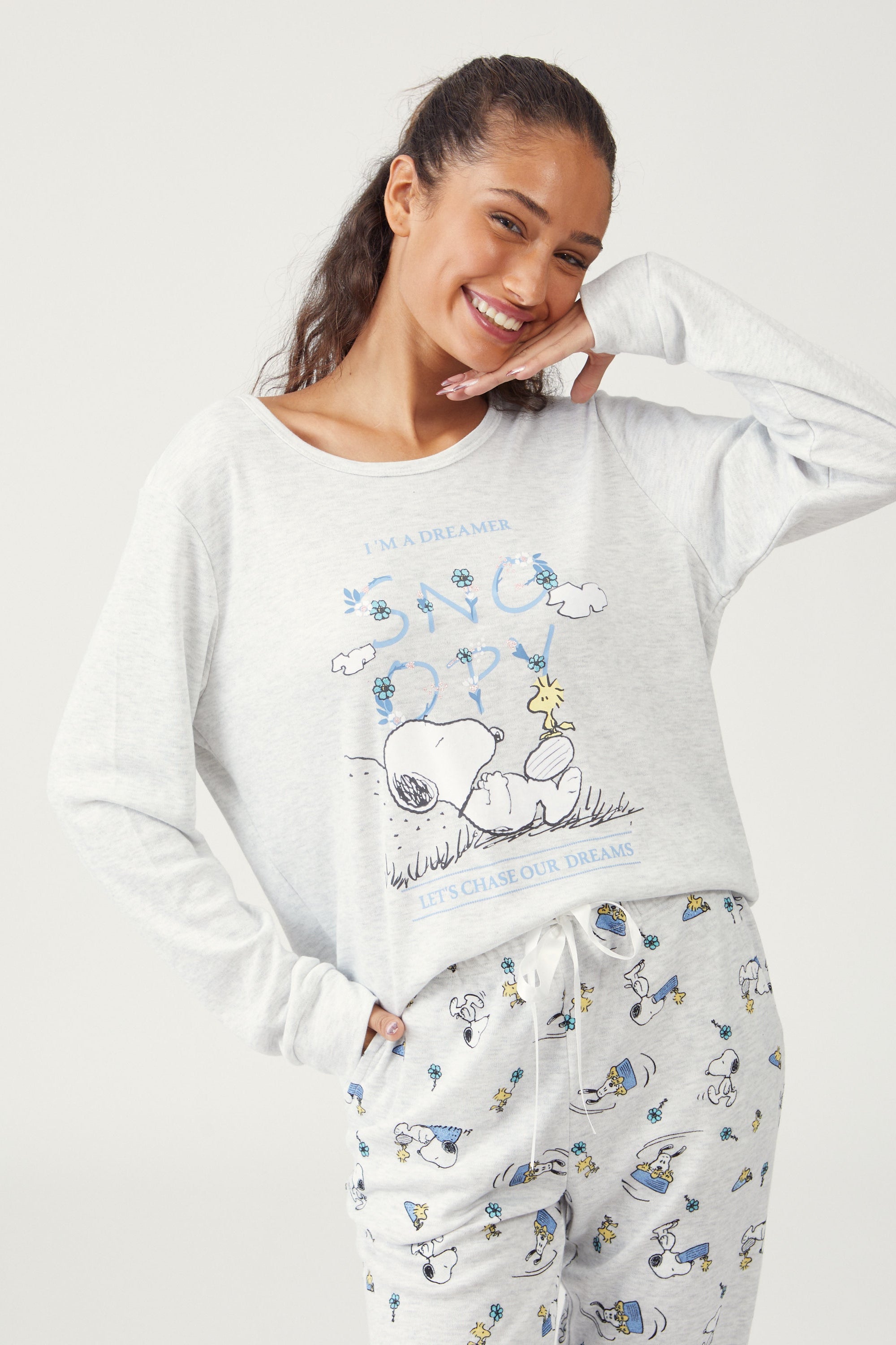 פיג'מת סנופי אינטרלוק