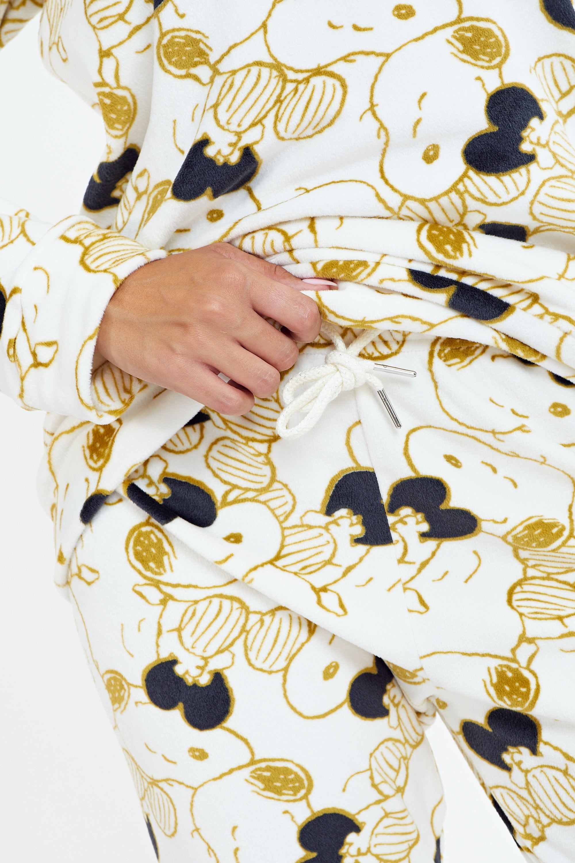 סט פיג'מת קטיפה סנופי