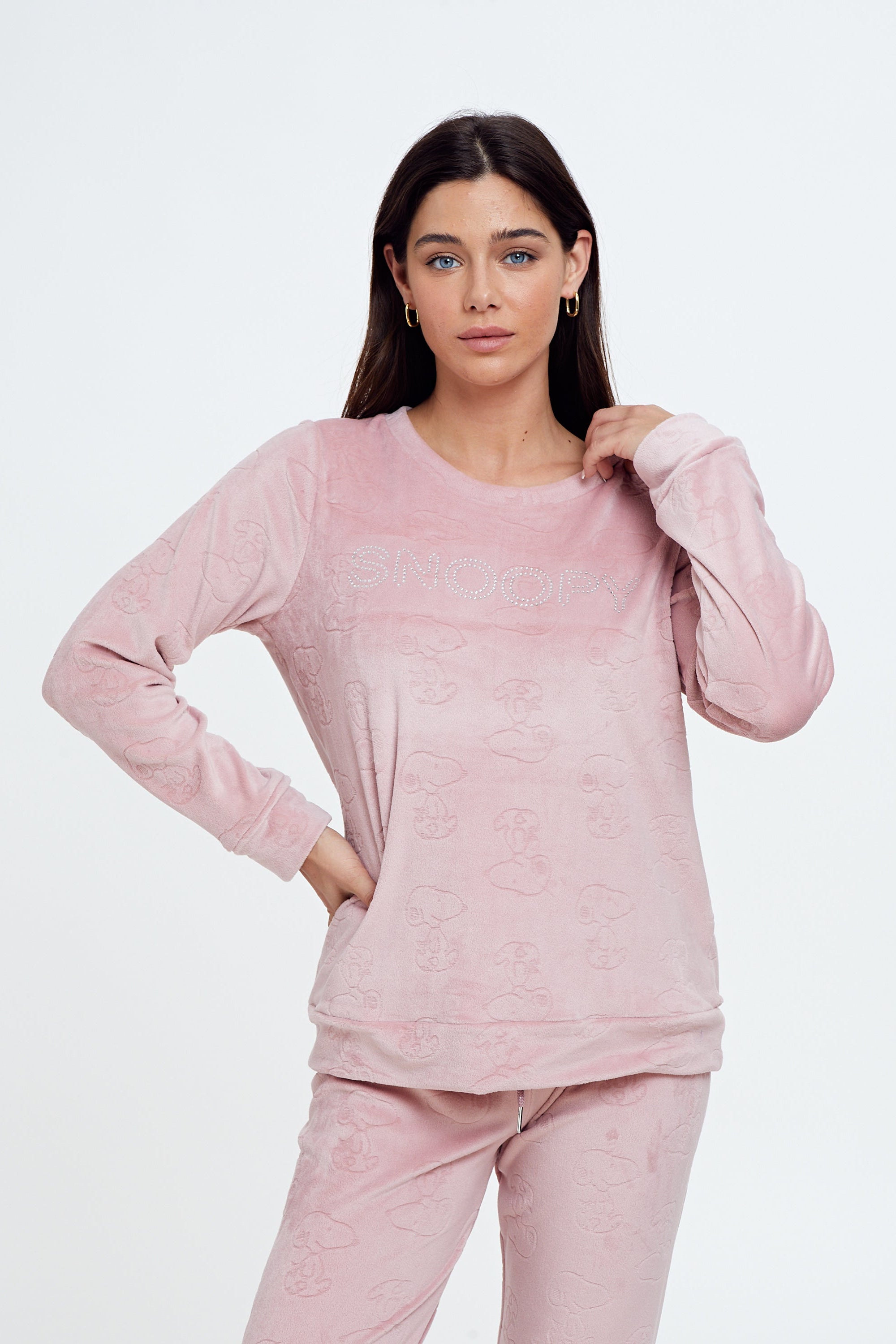 Snoopy Velvet סט פיג'מה סנופי