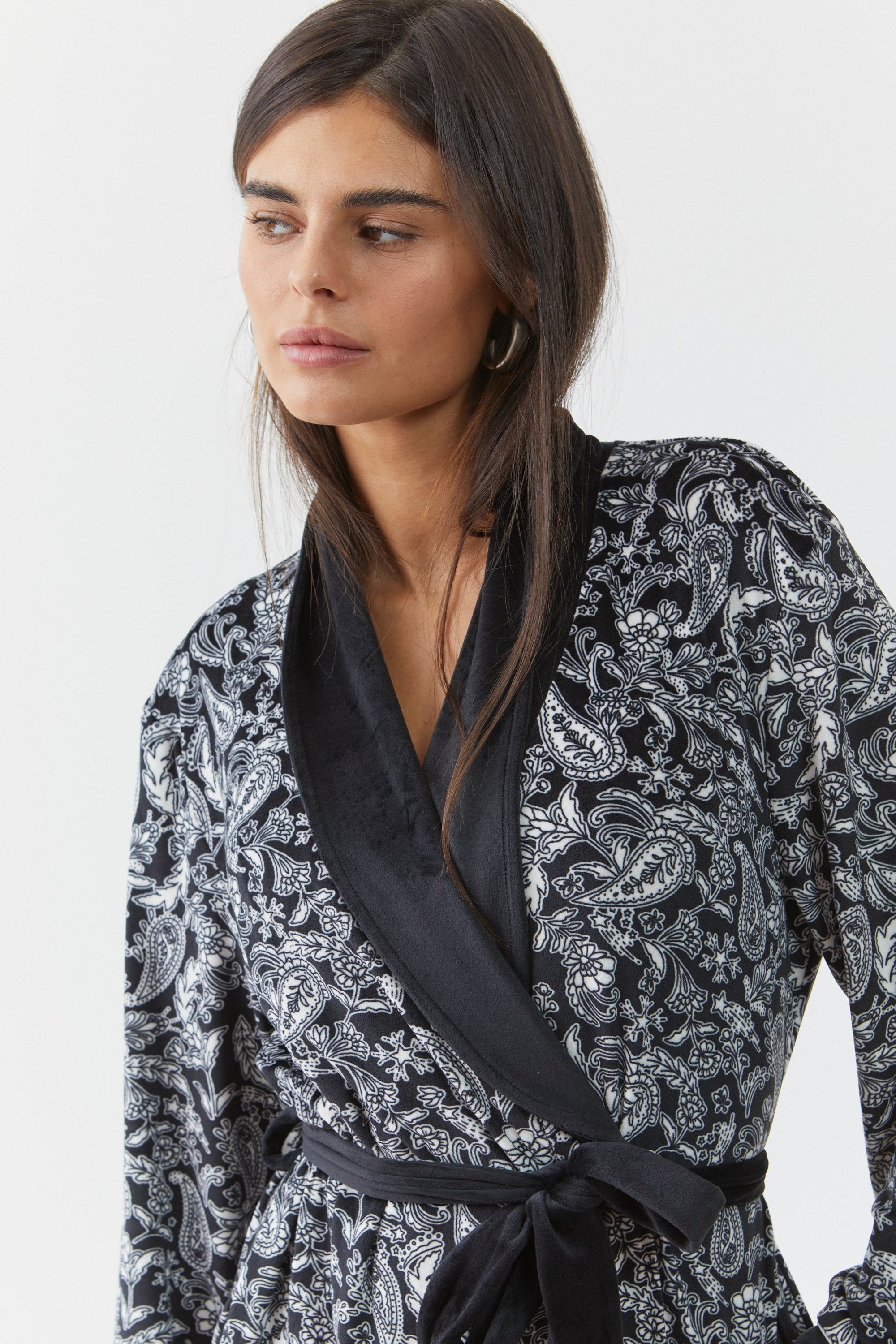 כותונת לילה פייסלי קטיפה