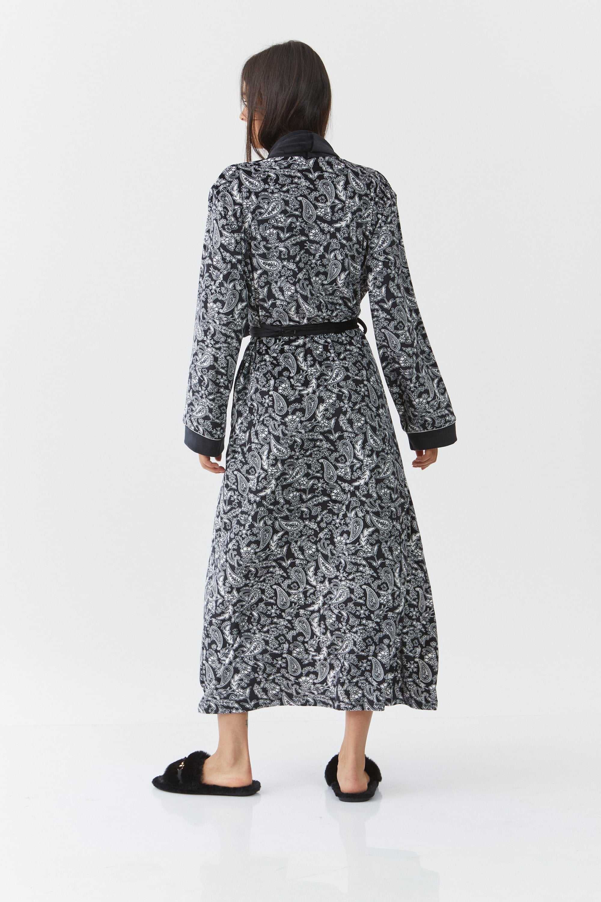 כותונת לילה פייסלי קטיפה