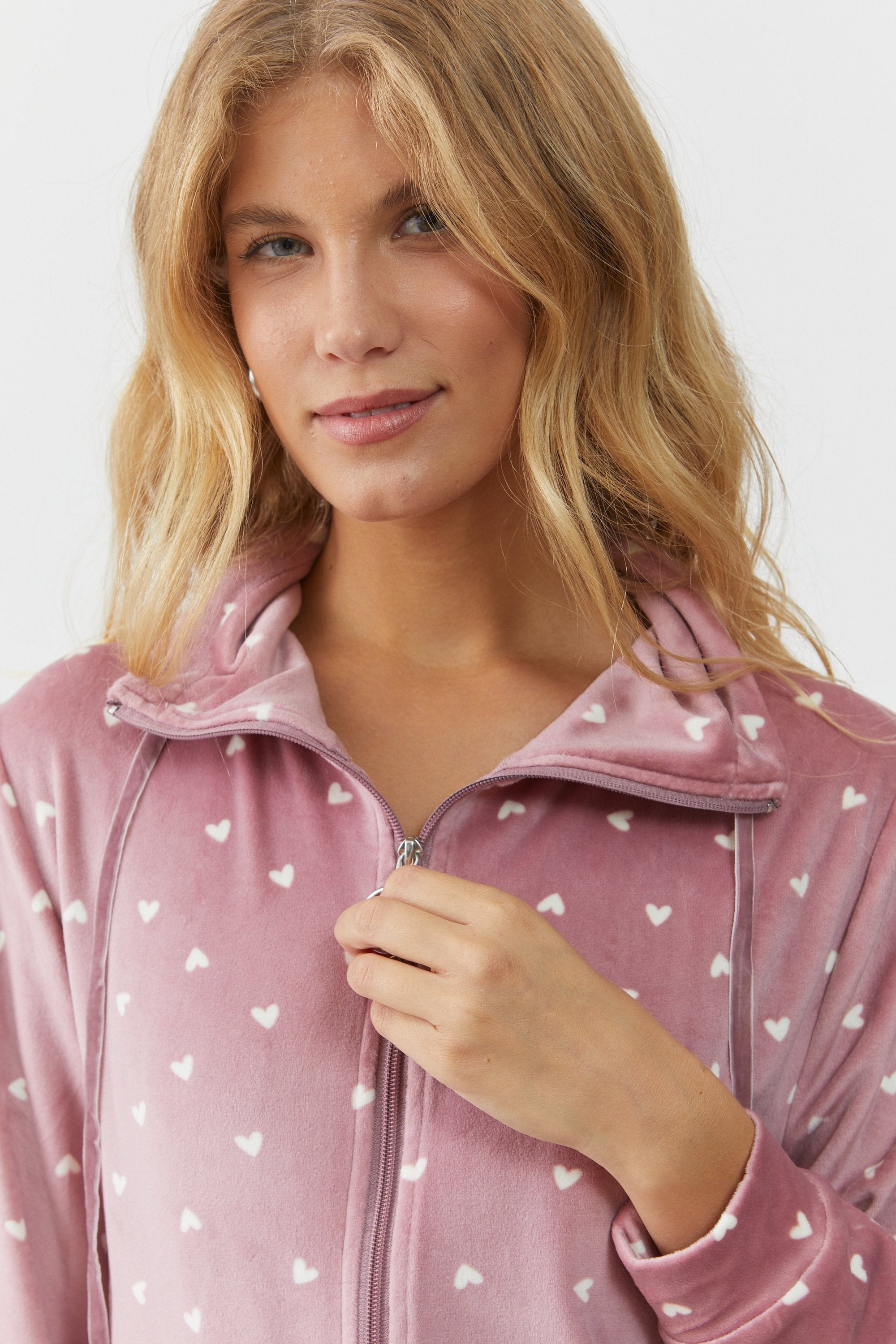 חליפת פנאי ריצ'רץ' לבבות קטיפה