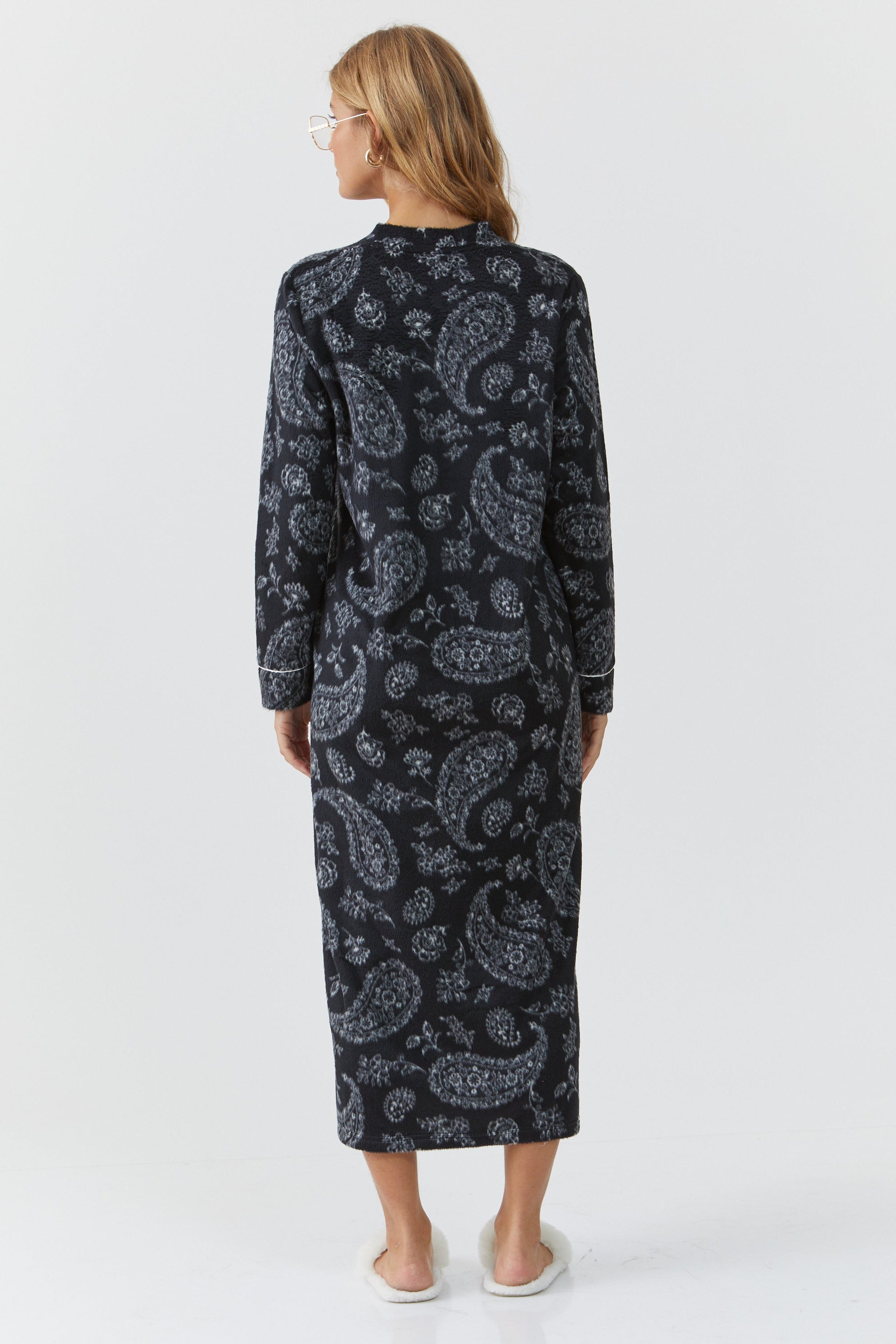 כותנת לילה פייזלי מינק