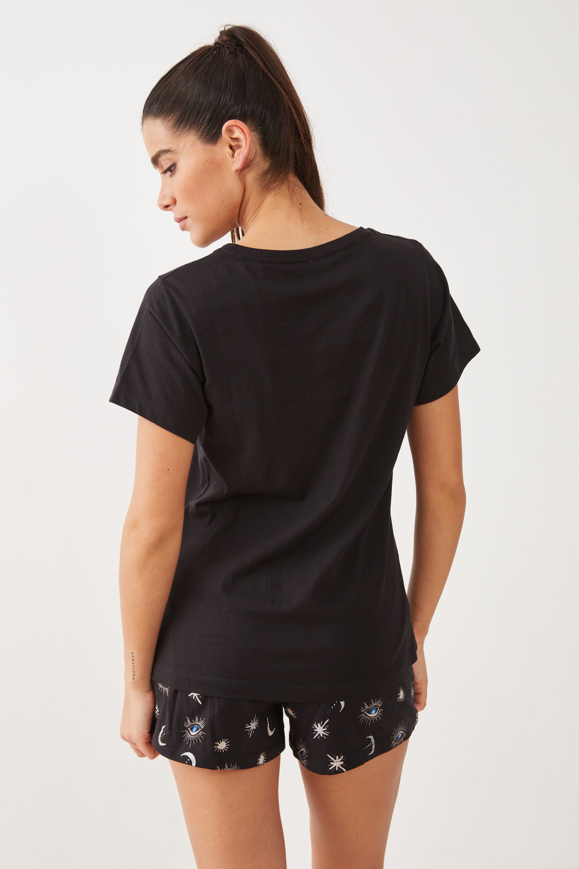 פיג'מה מכנס קצר כותנה חמסה