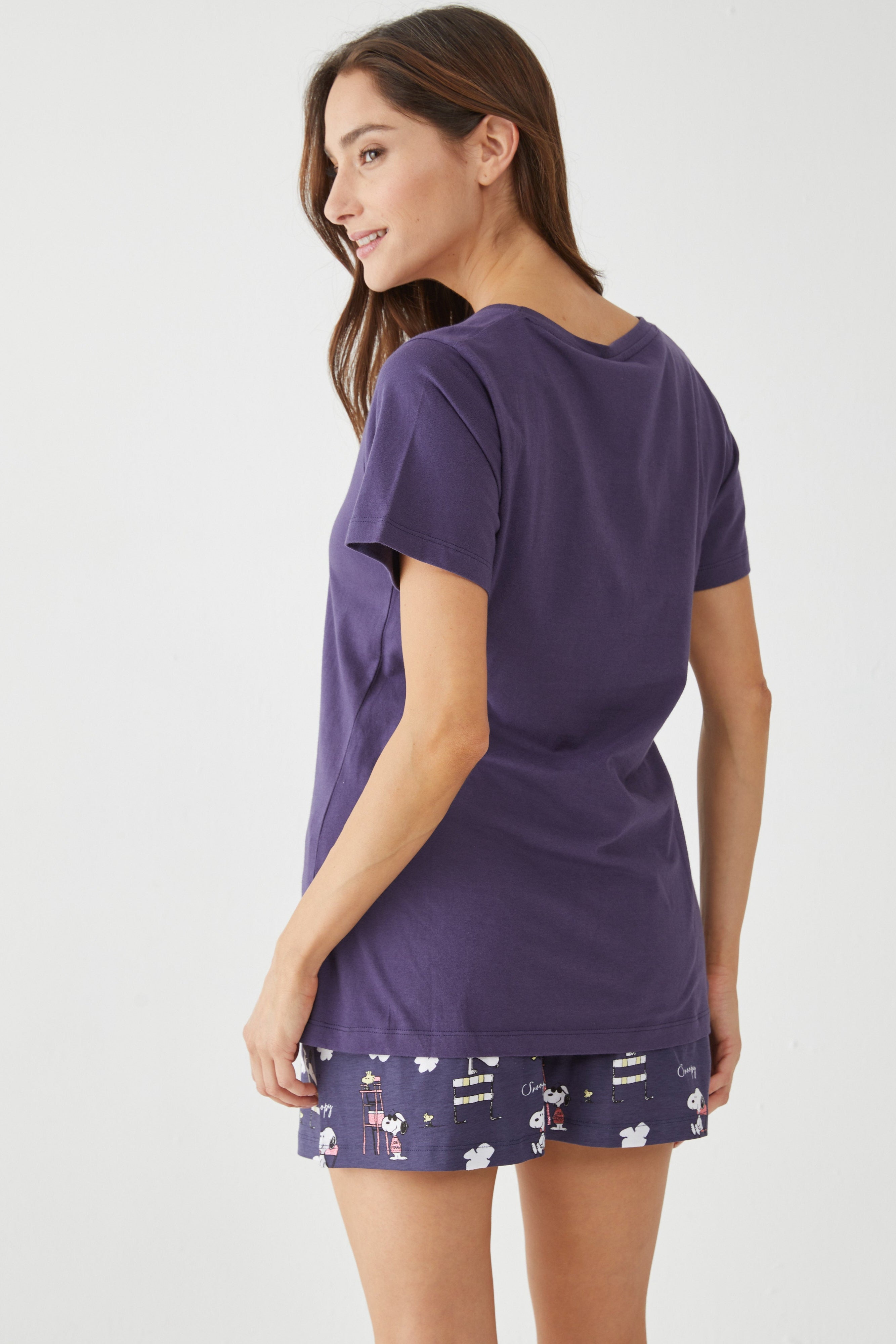 סט פיג'מה סנופי 100% כותנה