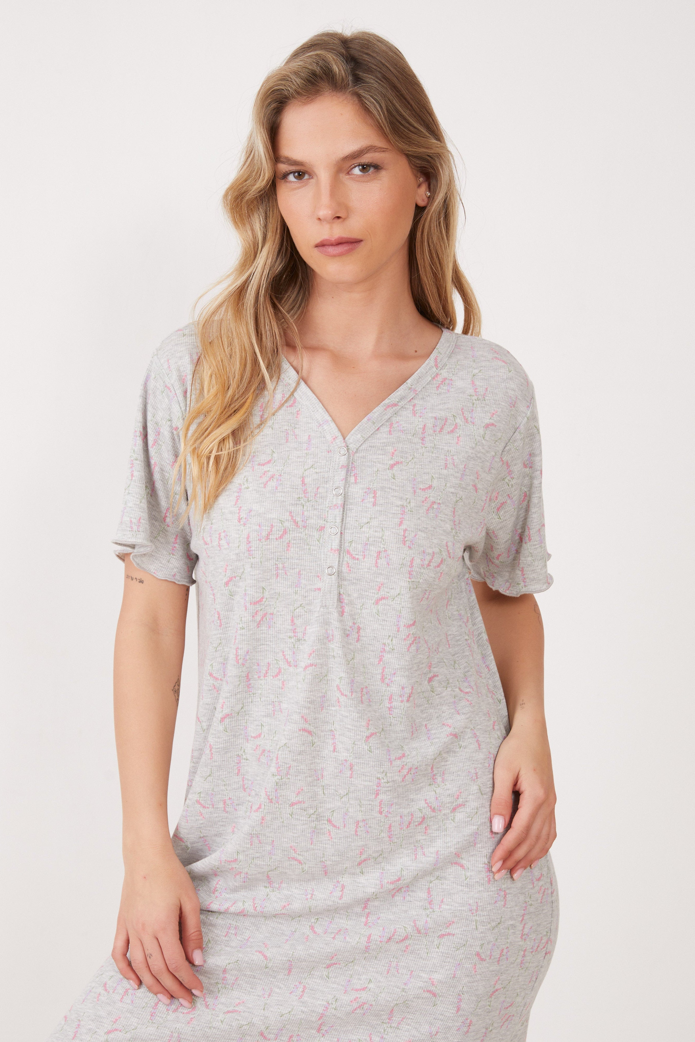 כותונת  לילה שרוול קצר