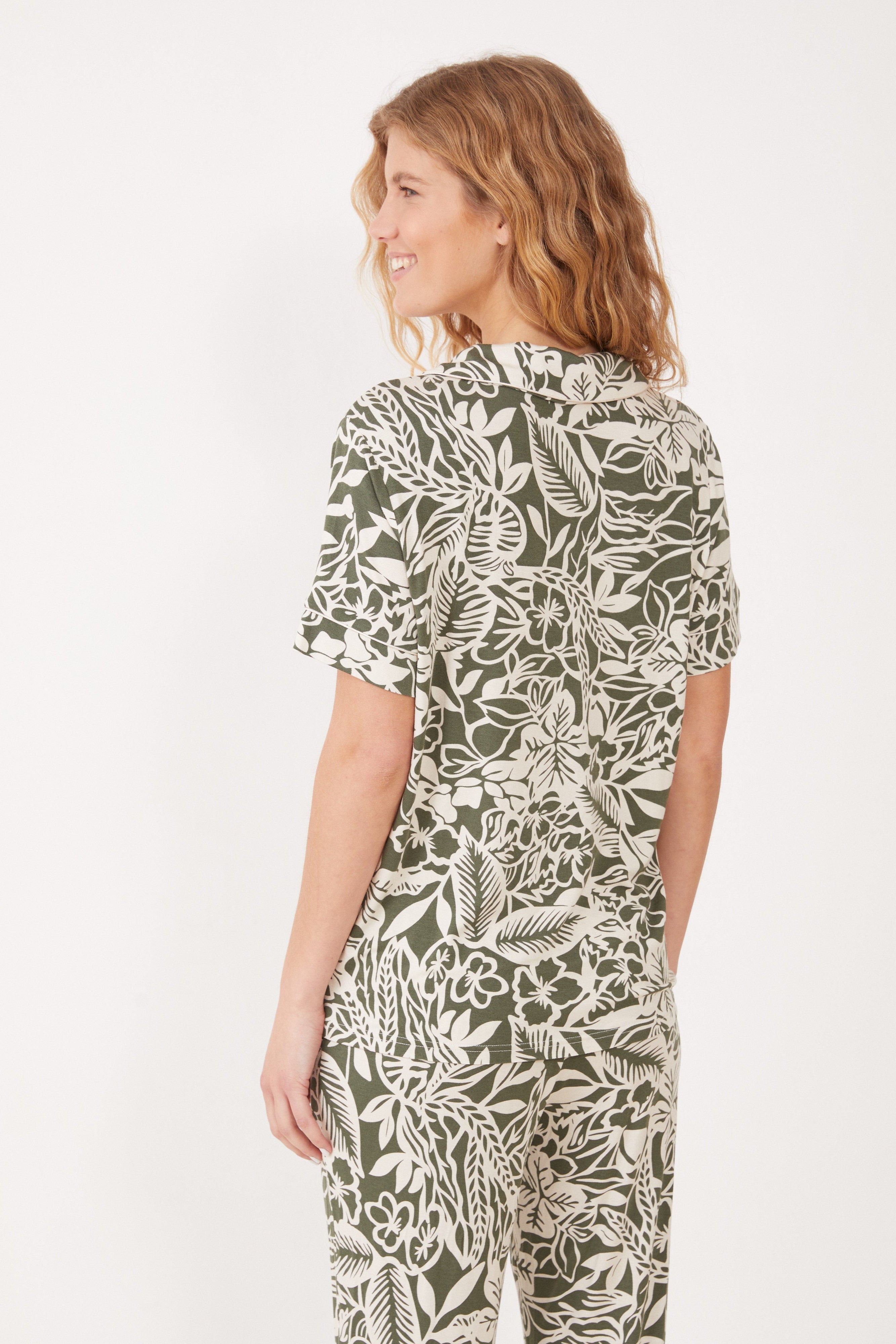 סט פיג'מה מכופתרת ויסקוזה